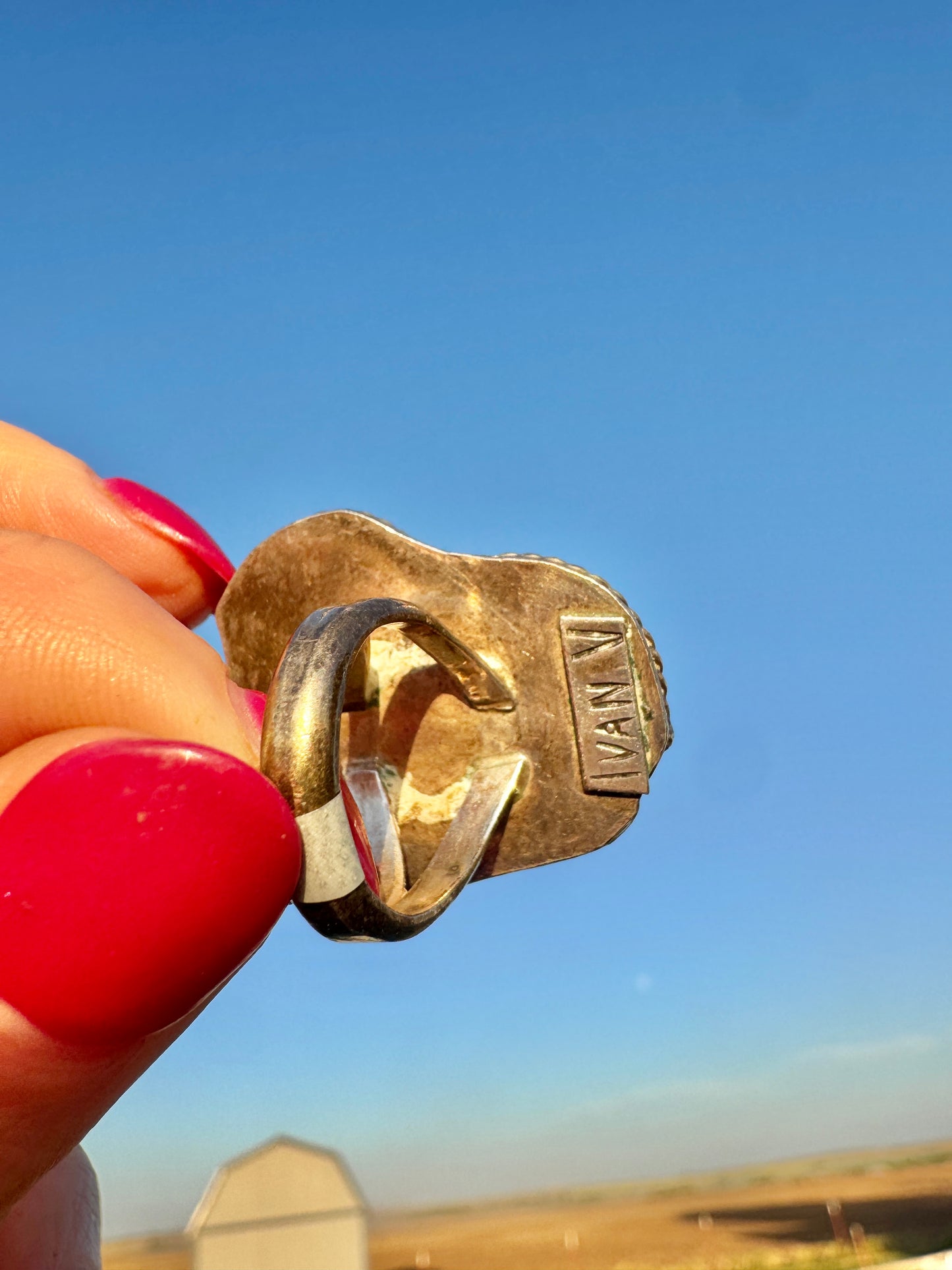 Vintage Sterling Turquoise Ring