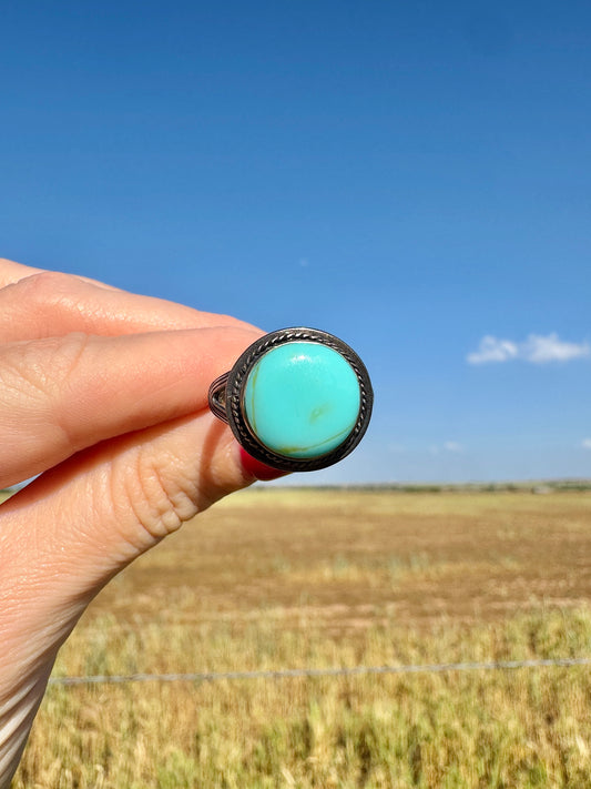 Vintage Sterling Silver Turquoise Ring