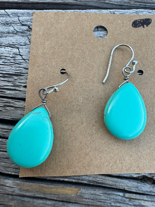 Sterling Turquoise Earrings