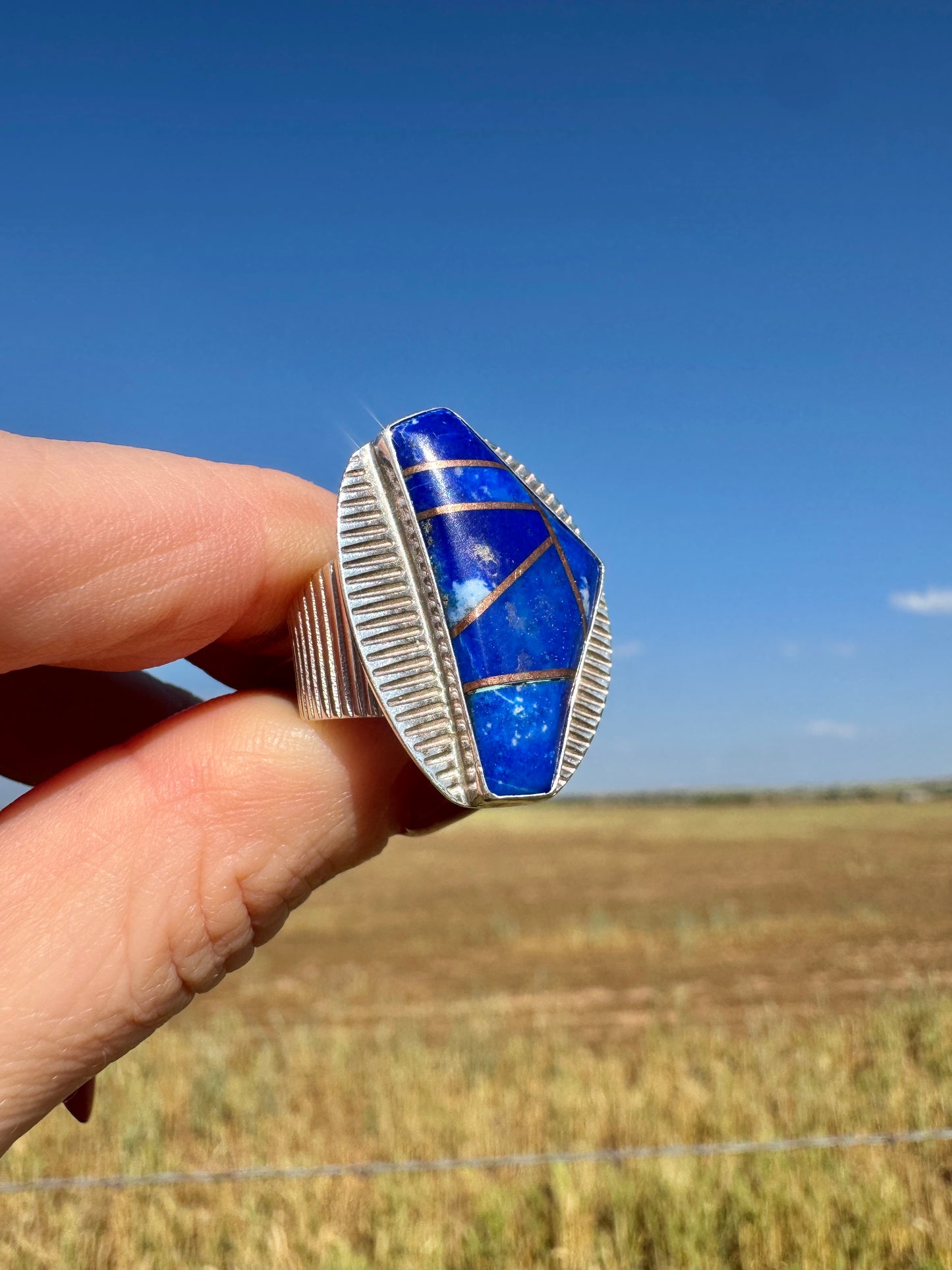 Sterling Silver Blue Lapis Ring