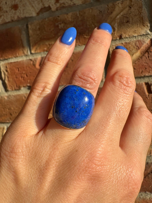 Sterling Silver Blue Lapis Ring