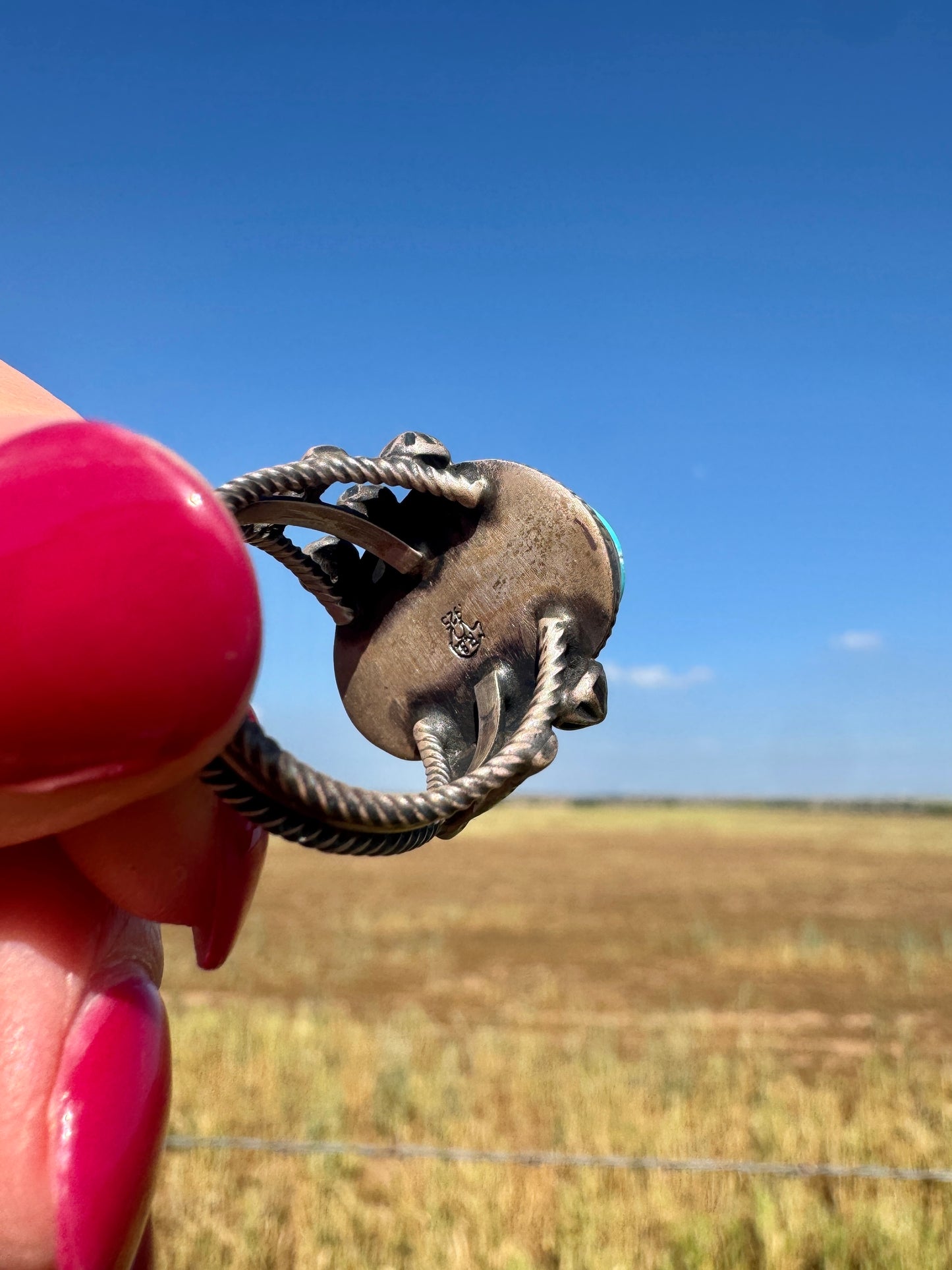 Vintage Sterling Silver Turquoise Ring