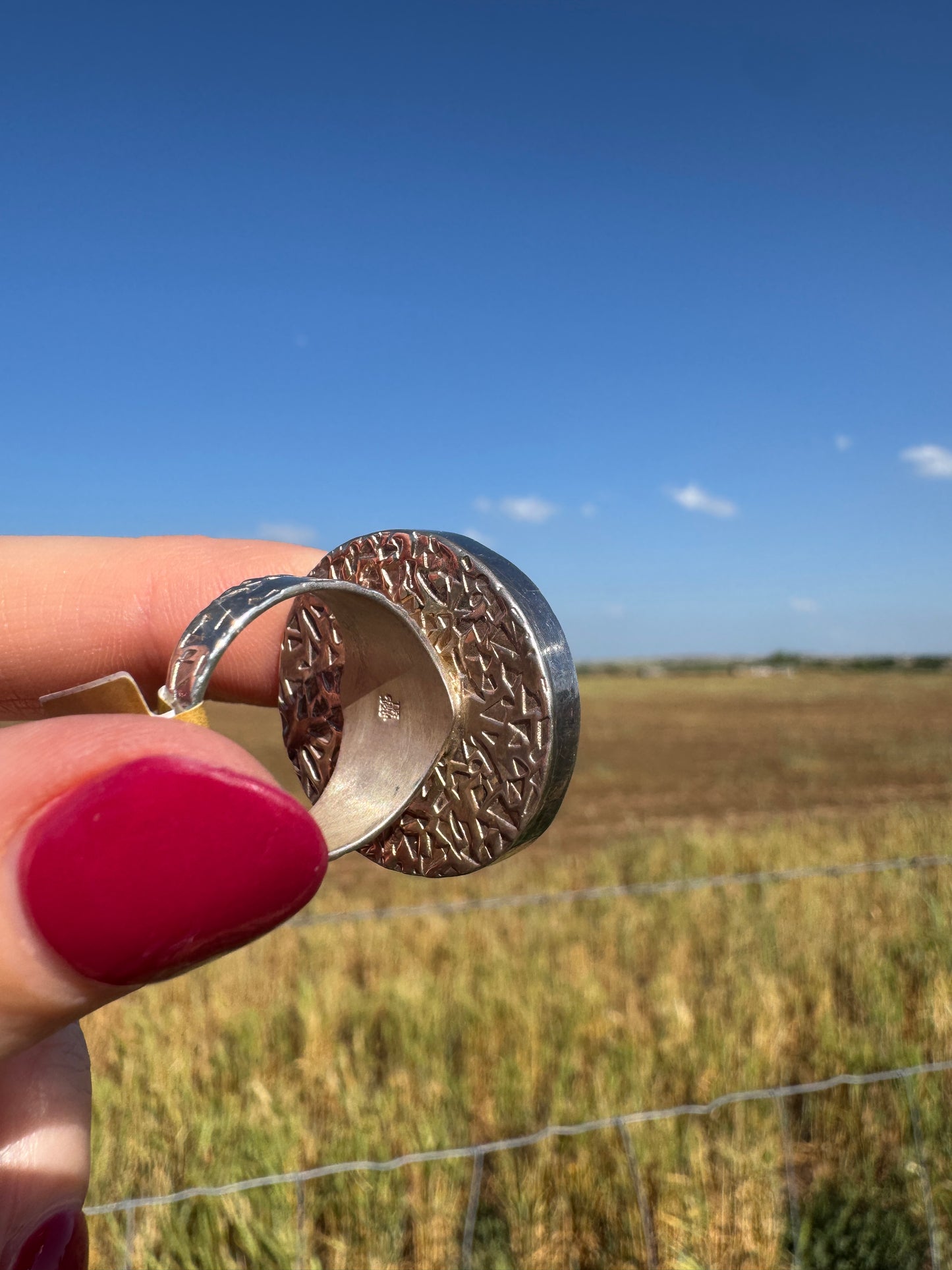 Large Sterling Silver Turquoise Ring