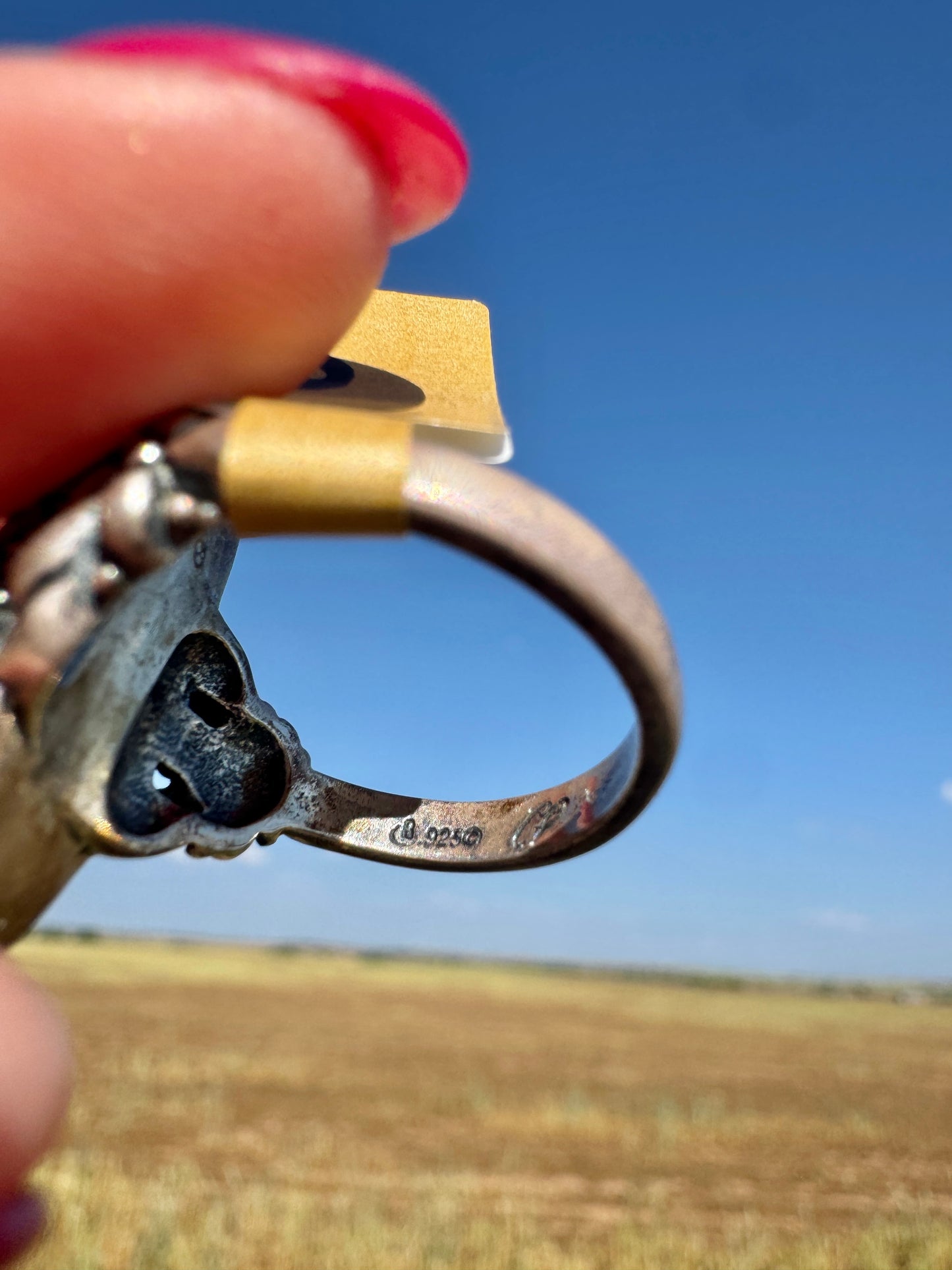 Vintage Sterling Silver Multi-Stone Ring