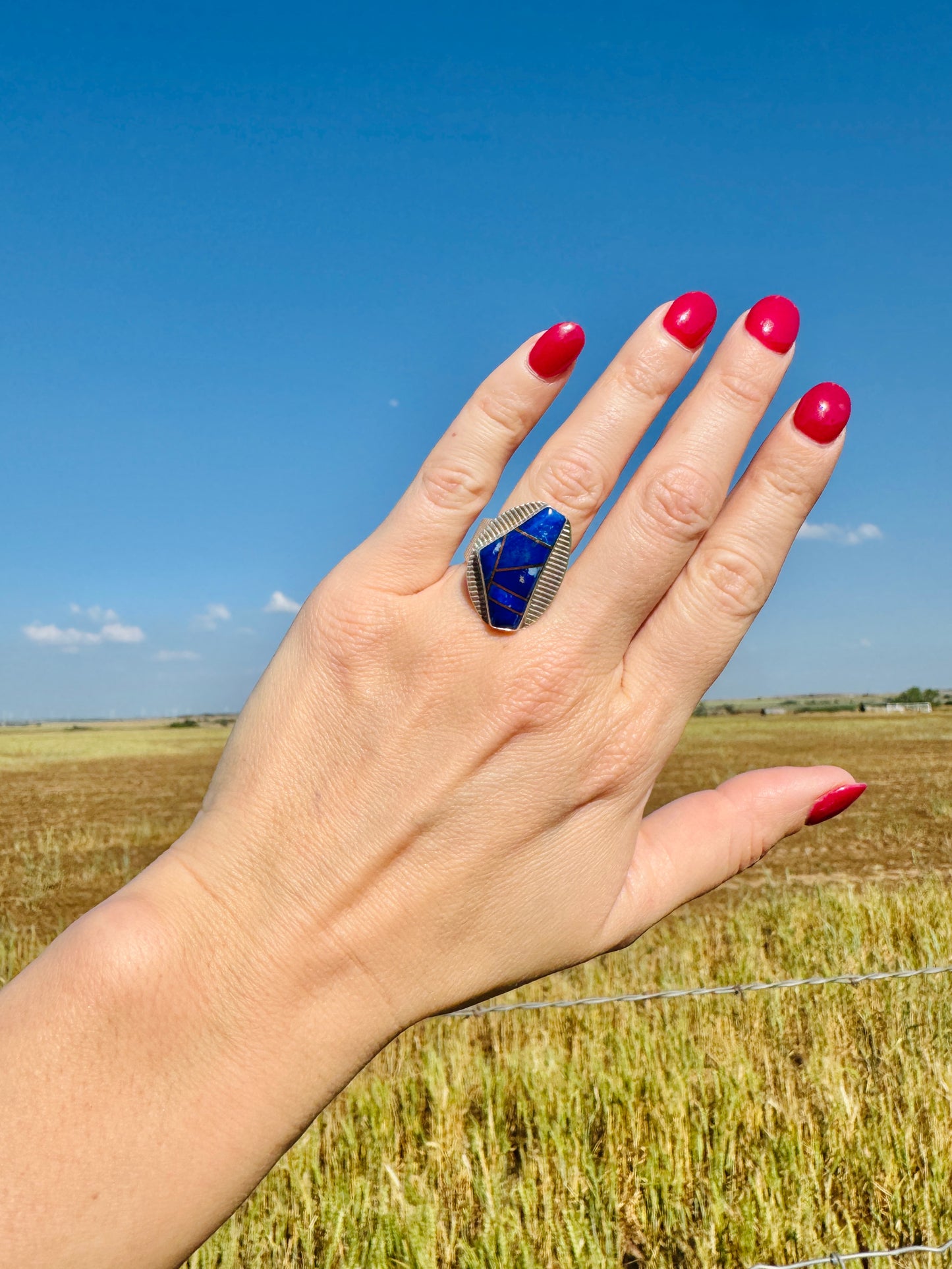 Sterling Silver Blue Lapis Ring