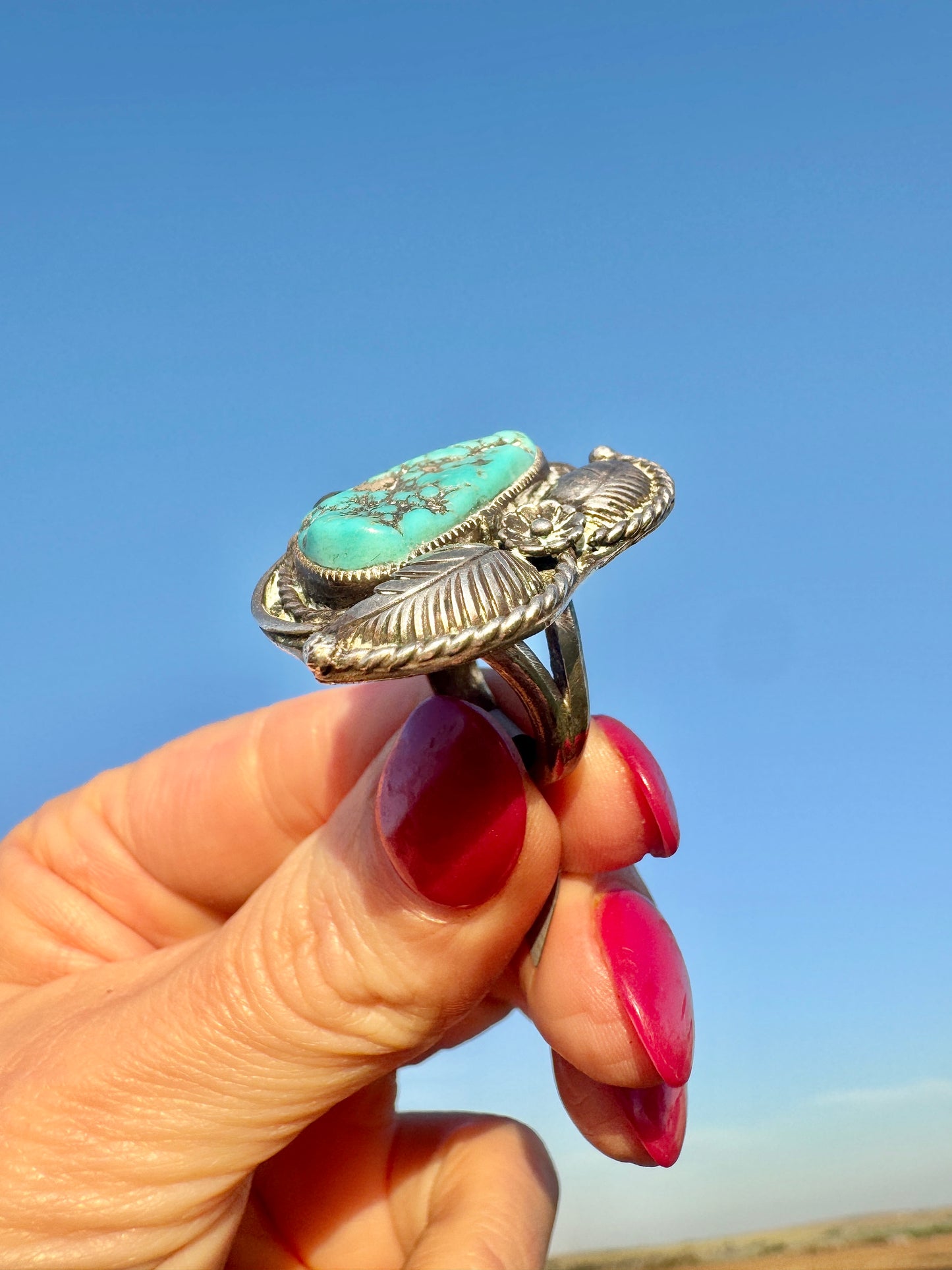 Vintage Sterling Turquoise Ring