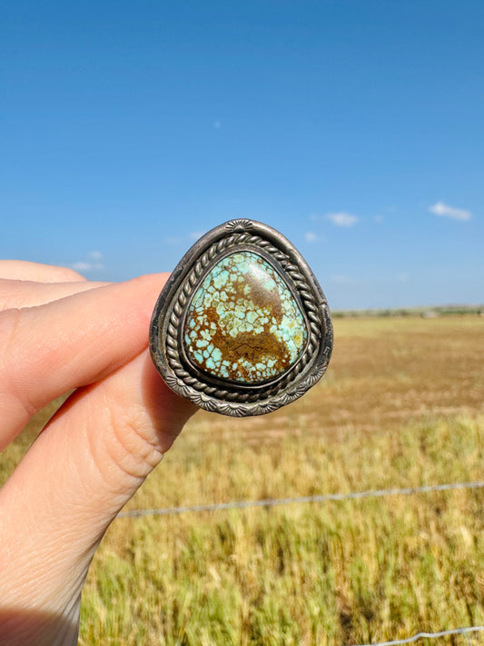 Vintage Sterling Silver Turquoise Ring