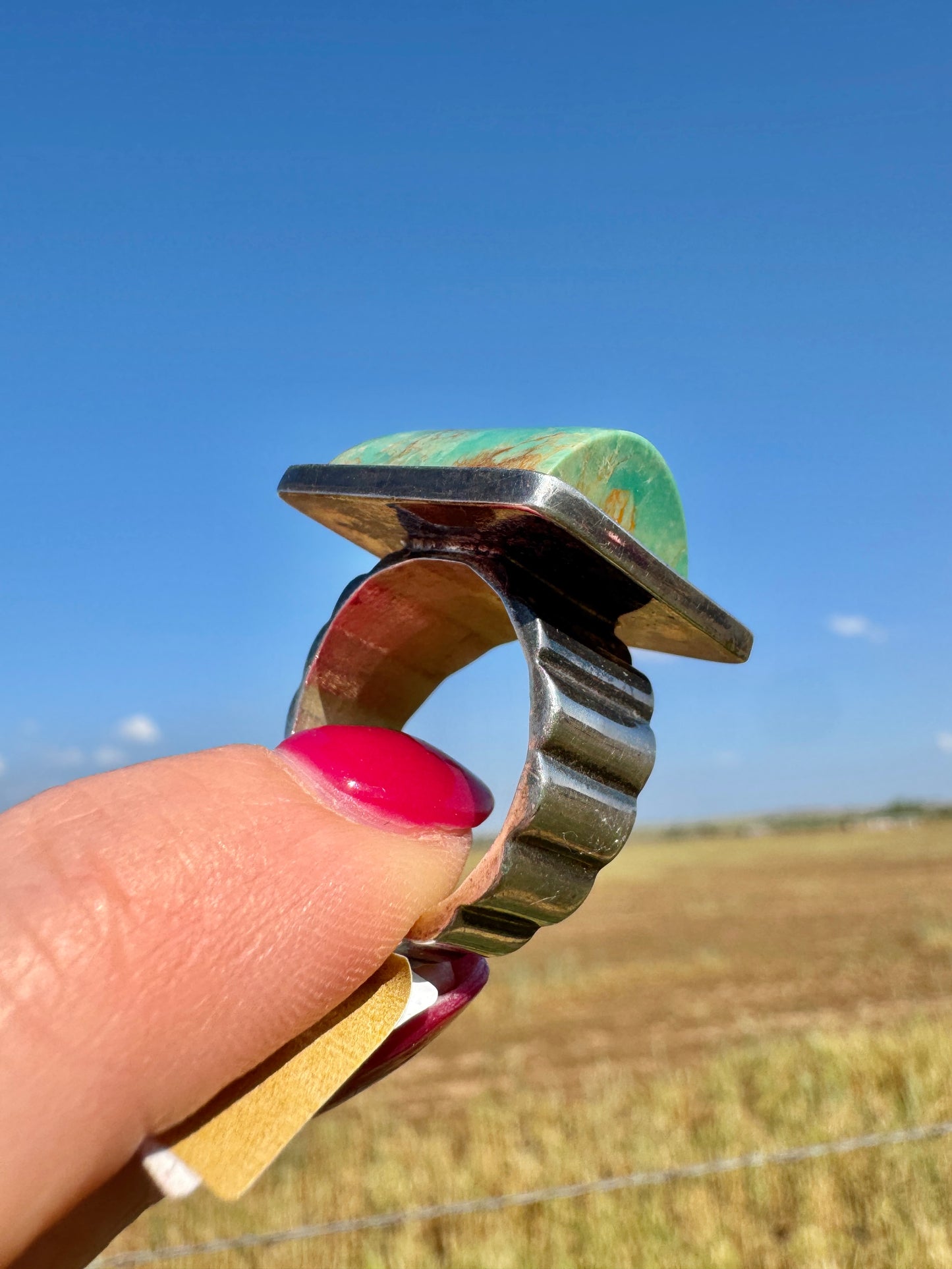 Vintage Sterling Silver Turquoise Ring