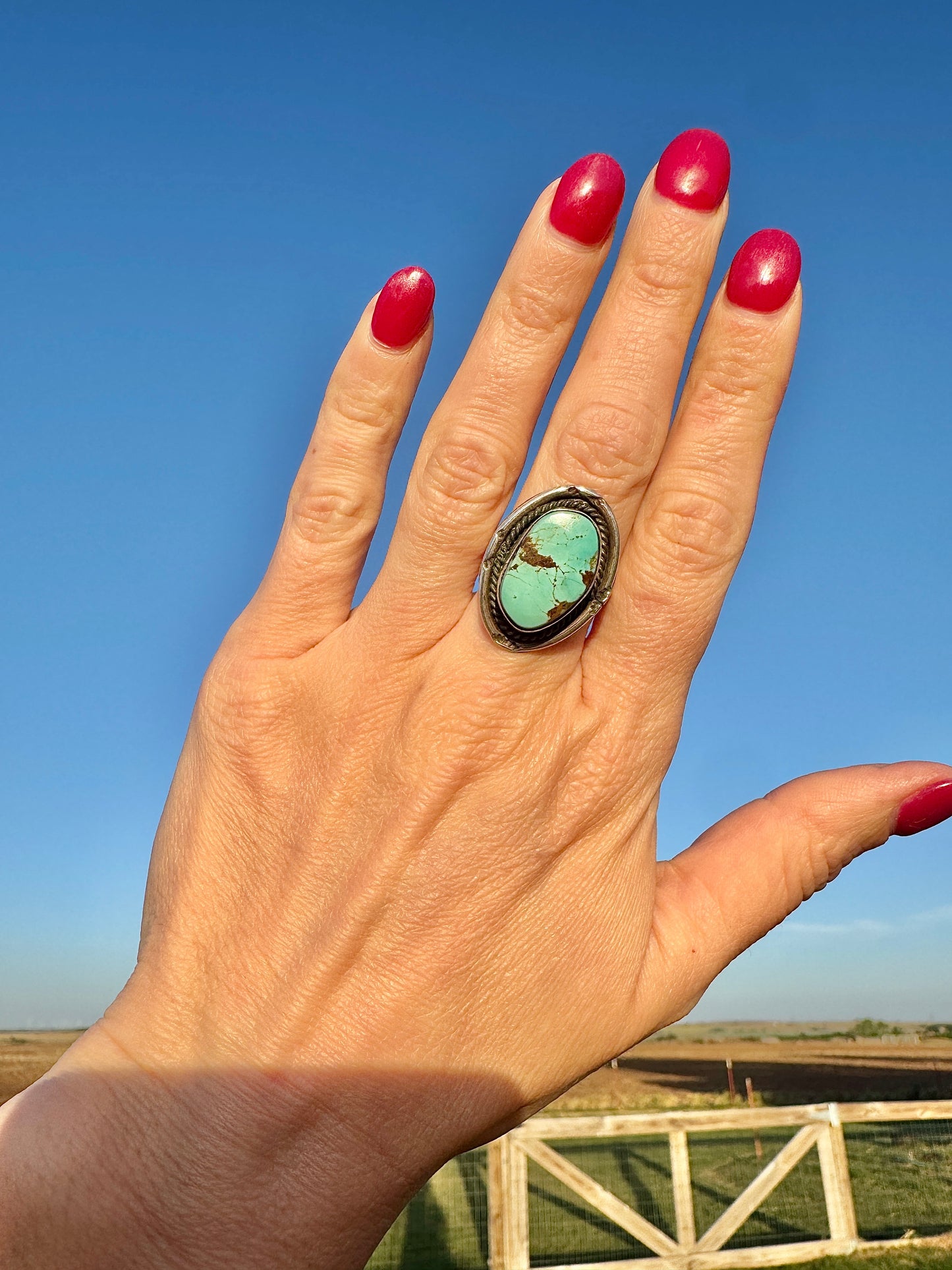 Vintage Sterling Turquoise Ring