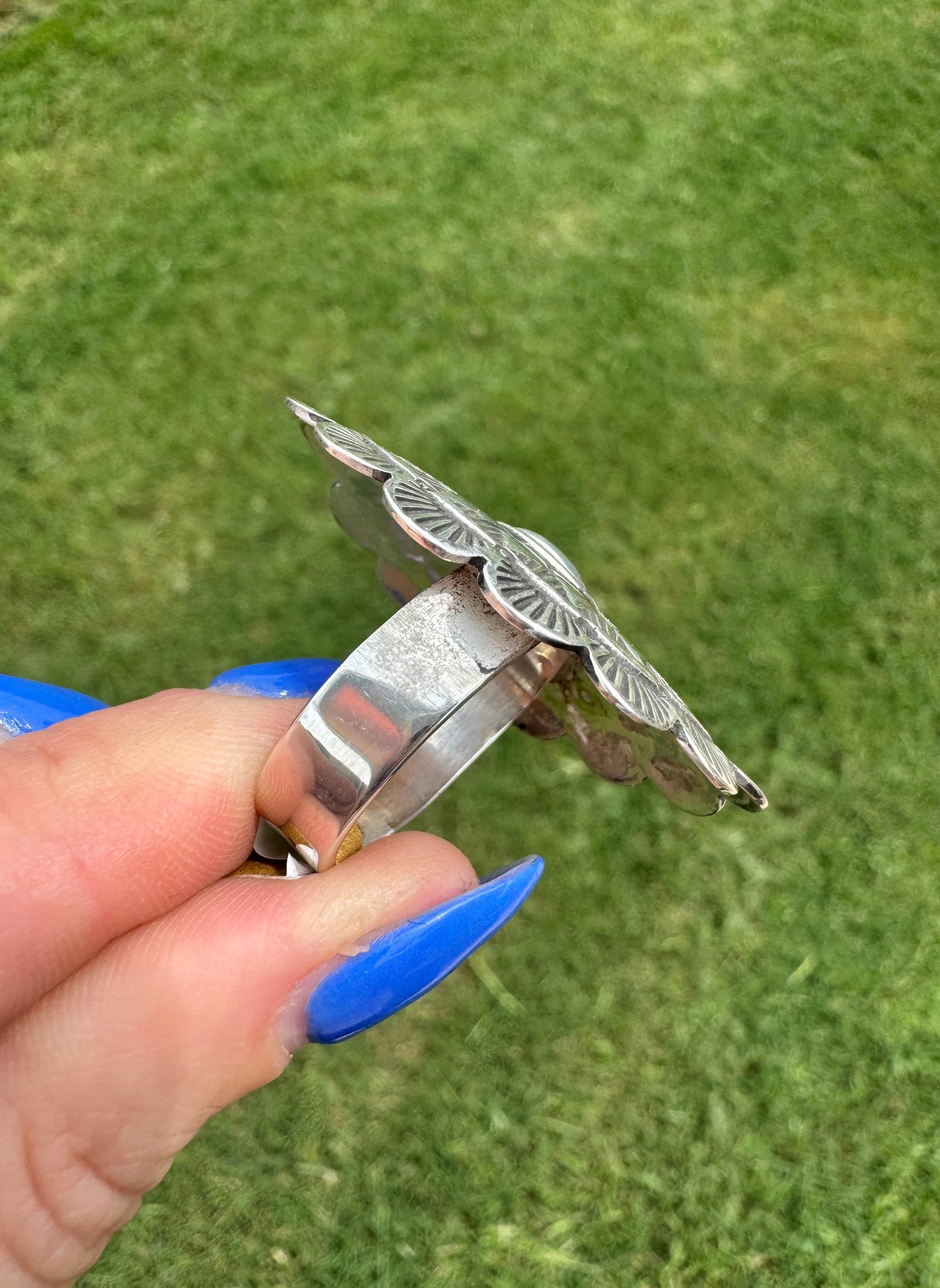 Sterling Silver Concho Ring
