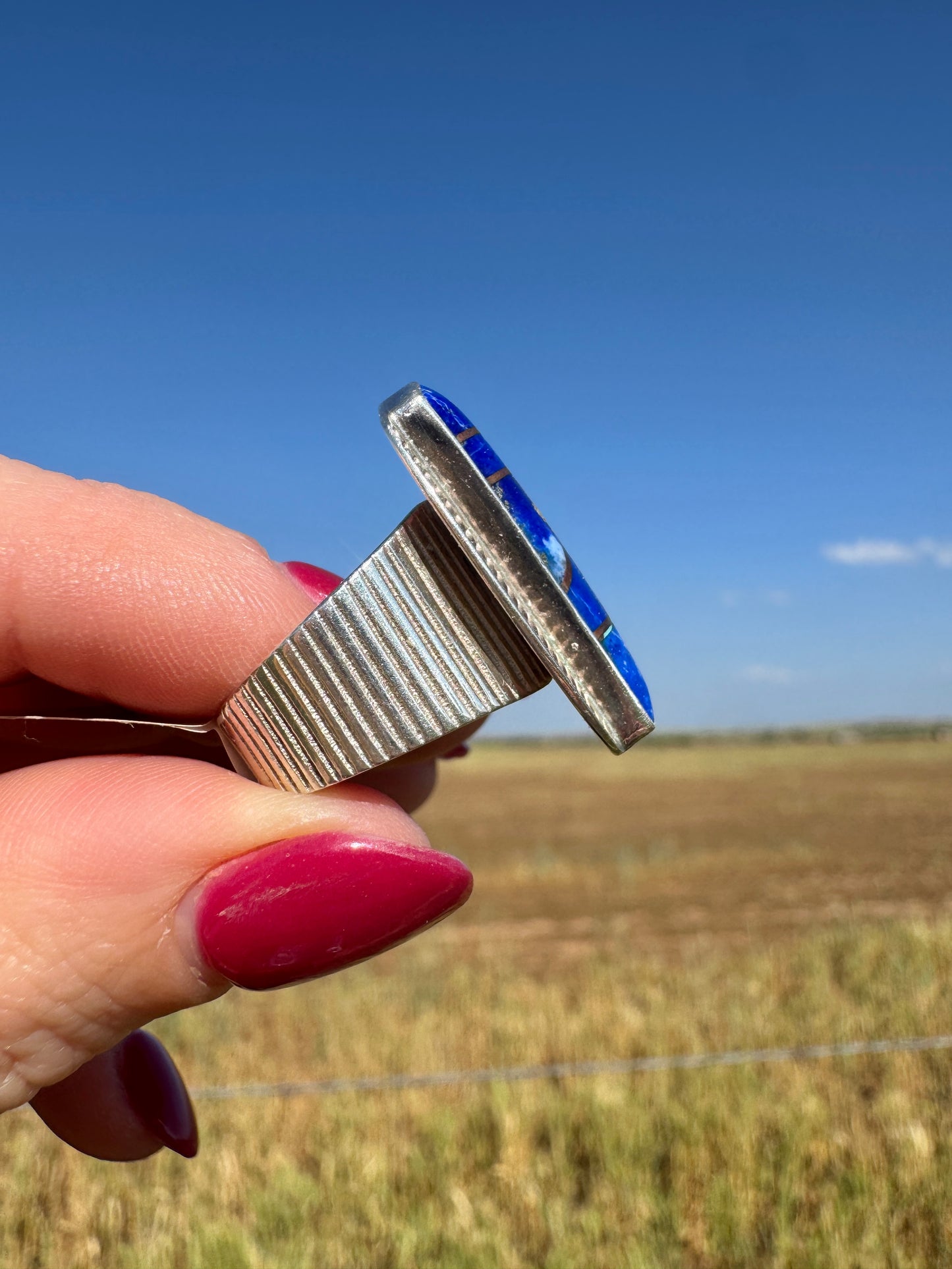 Sterling Silver Blue Lapis Ring