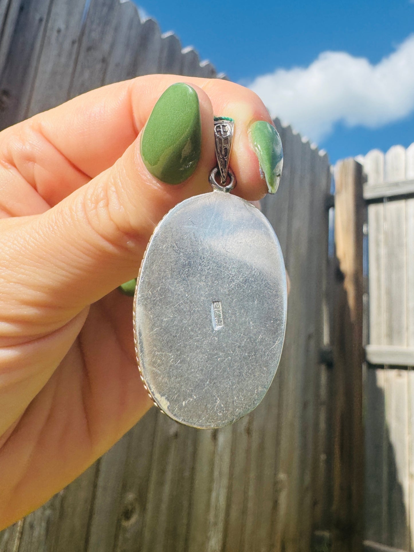 Sterling Black Onyx Pendant