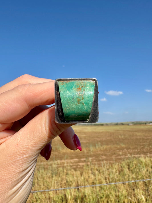 Vintage Sterling Silver Turquoise Ring