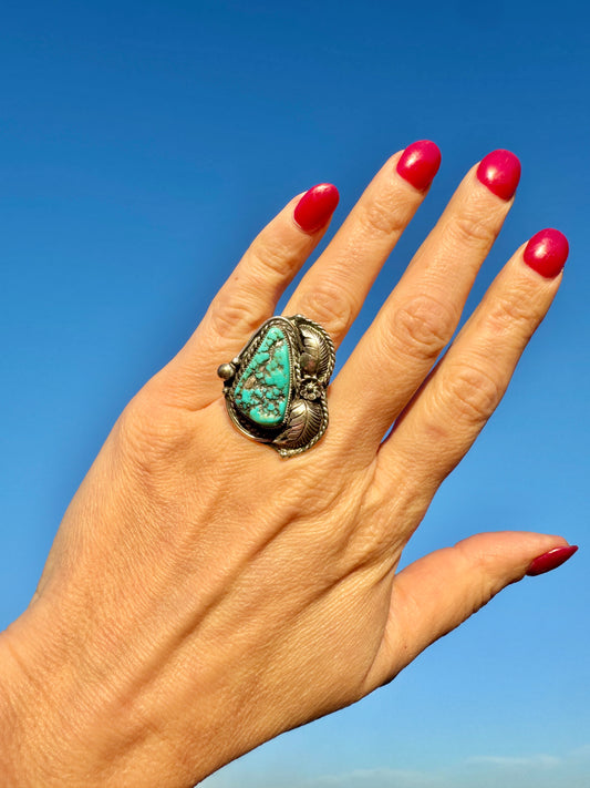 Vintage Sterling Turquoise Ring