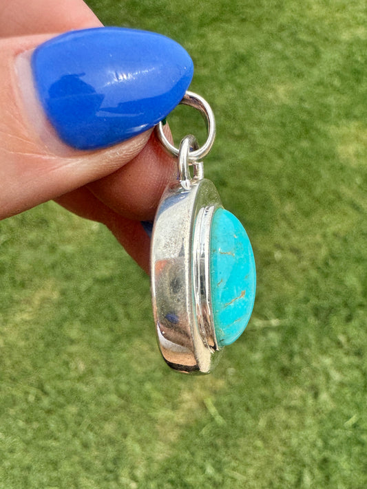 Sterling Silver Turquoise Pendant