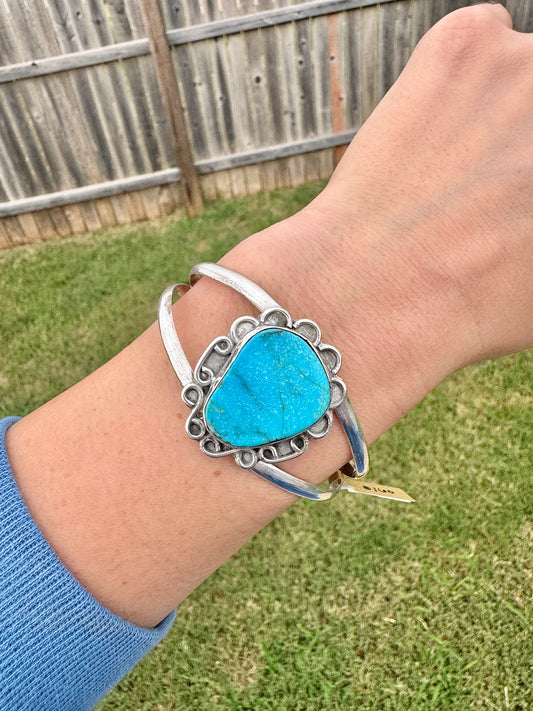 Sterling Silver Turquoise Cuff Bracelet