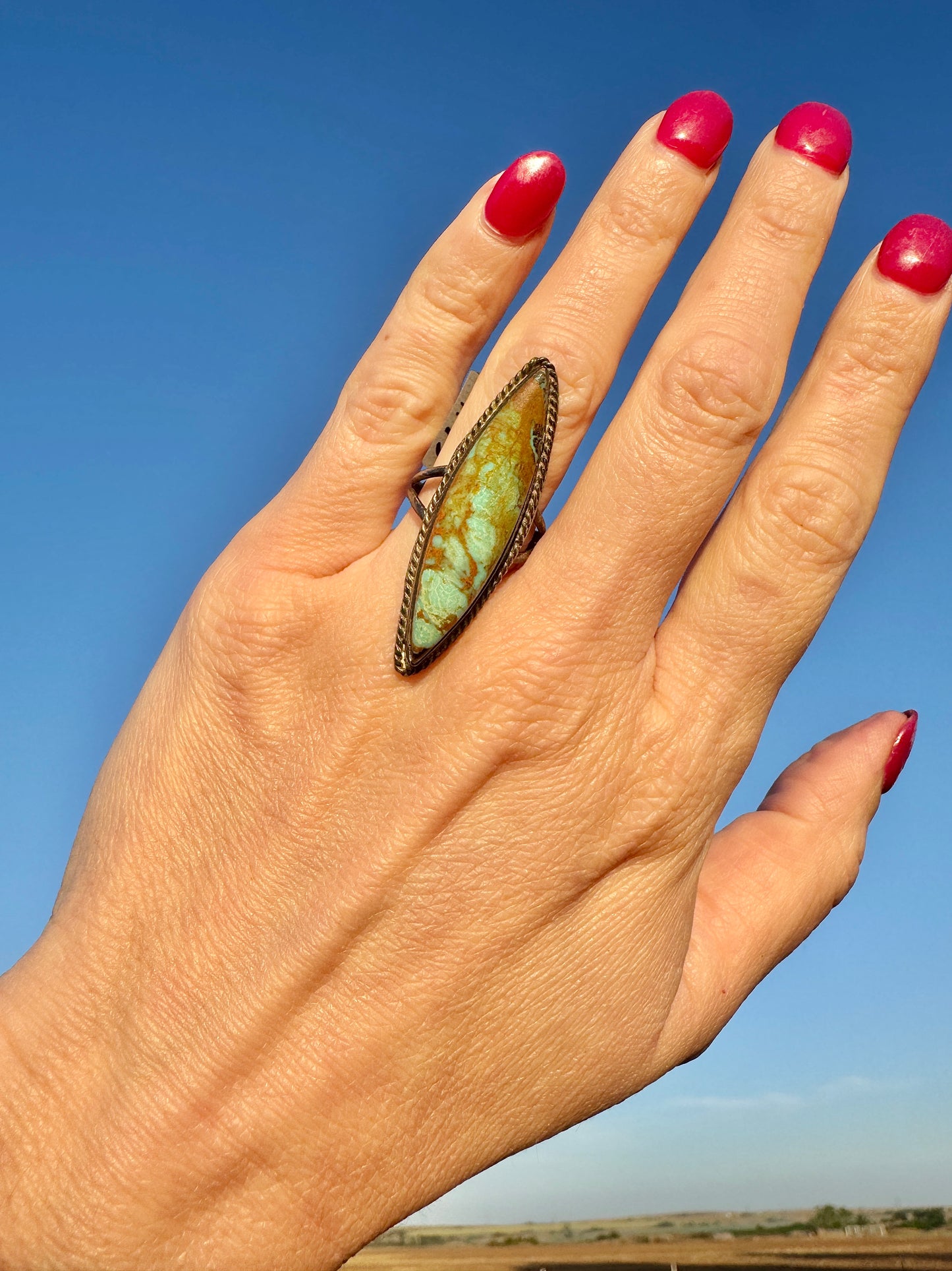 Vintage Sterling Turquoise Ring