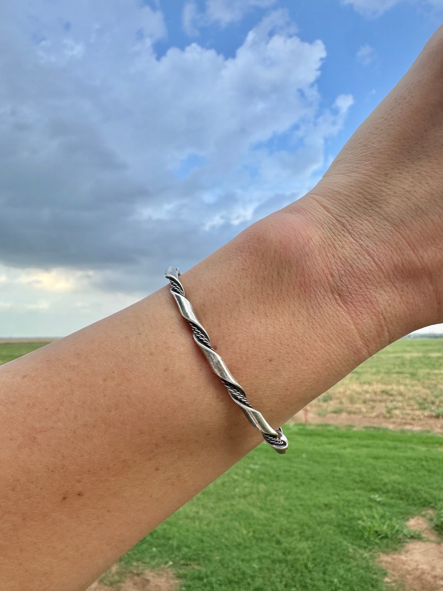 Sterling Silver Dainty Cuff Bracelet