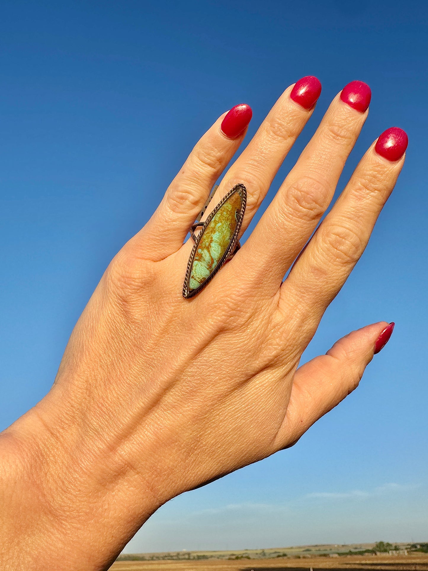 Vintage Sterling Turquoise Ring