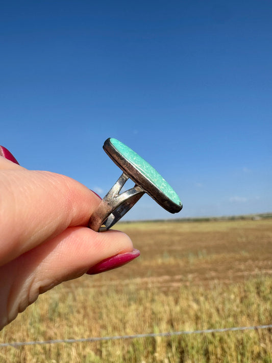 Vintage Sterling Silver Turquoise Ring