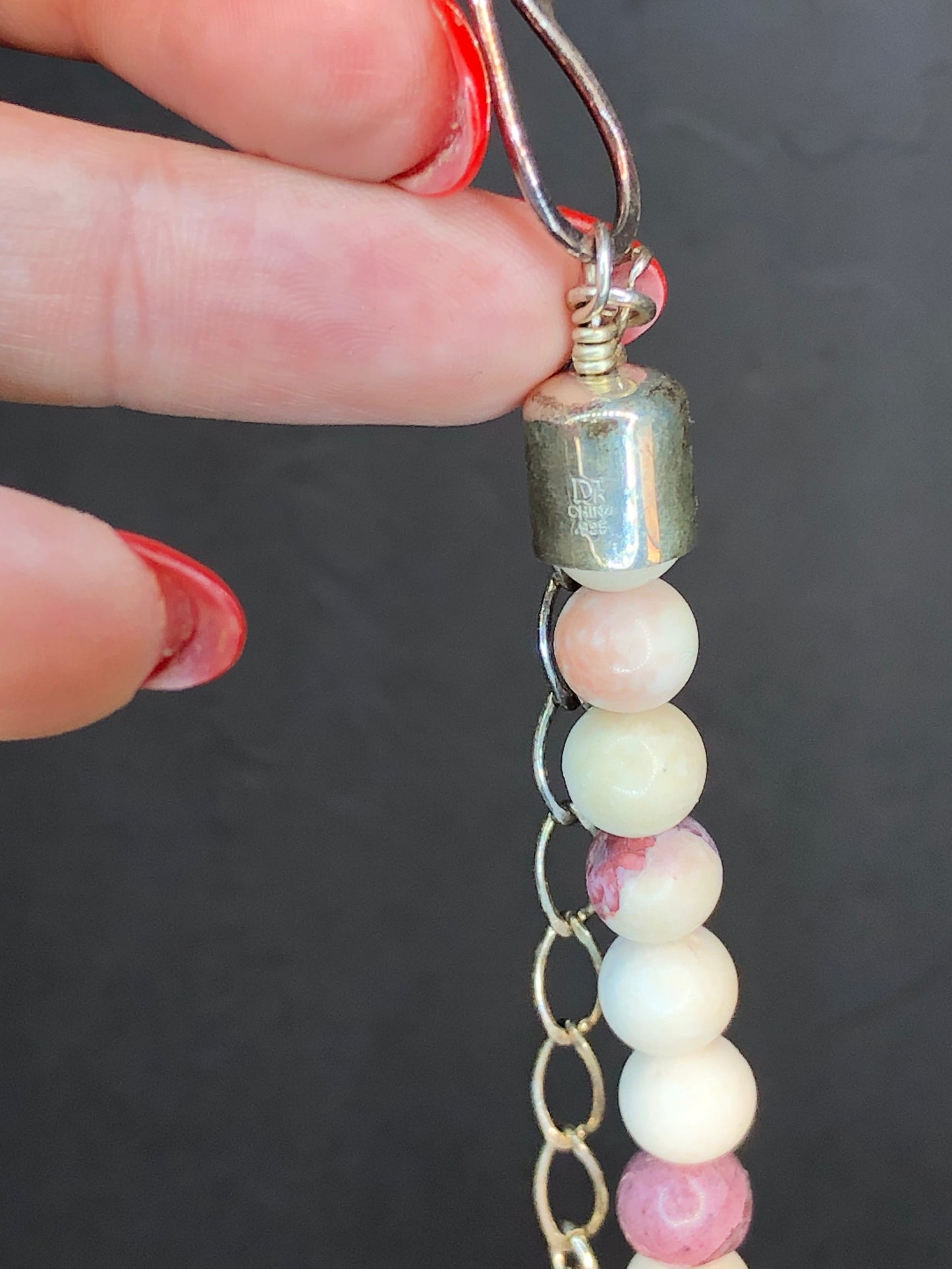 Mookaite Jasper Matching Necklace+Earring Set