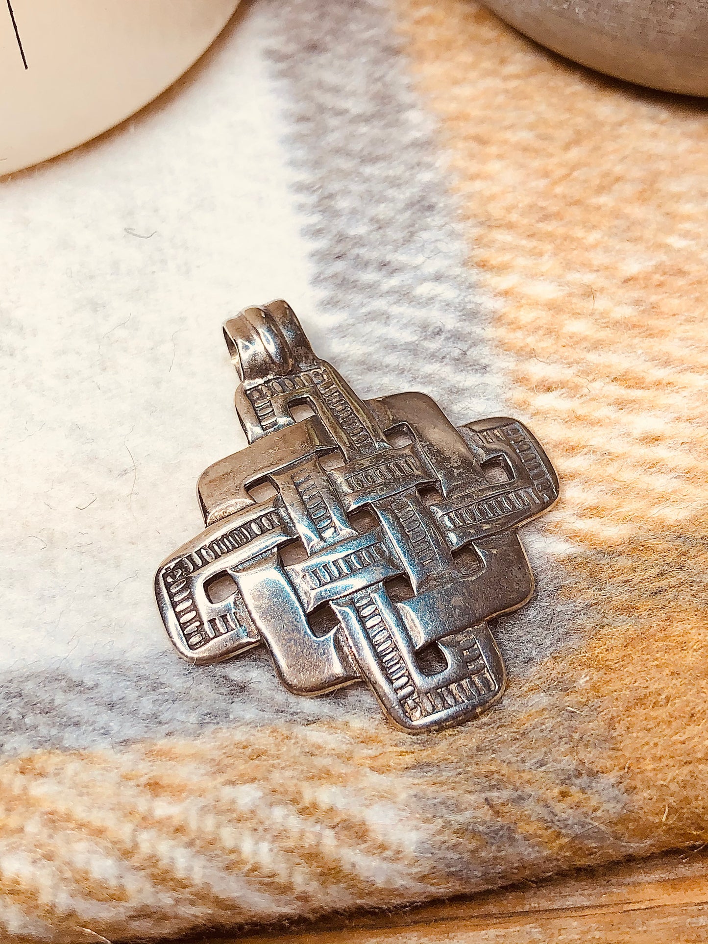 Sterling Criss-Cross Pendant