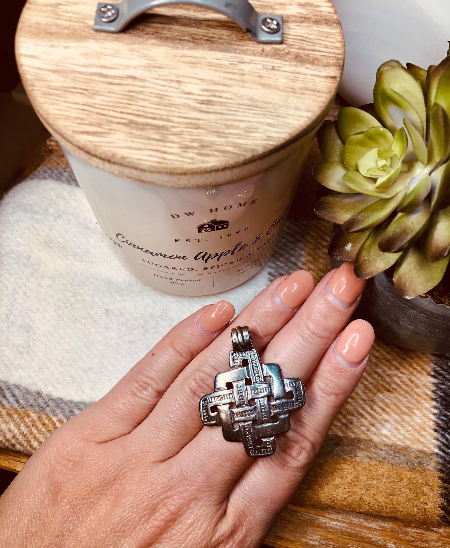 Sterling Criss-Cross Pendant