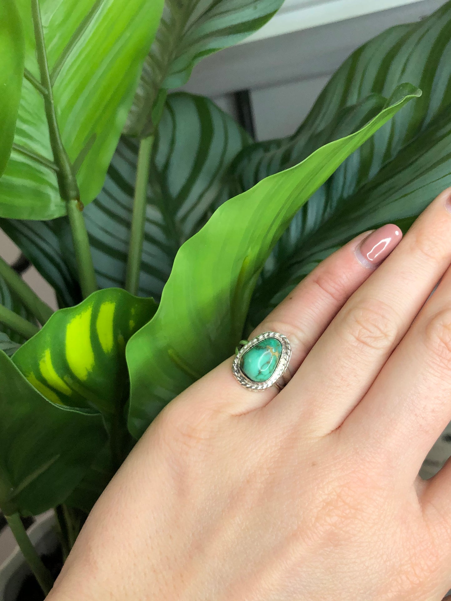 Vintage Sterling Silver Turquoise Ring