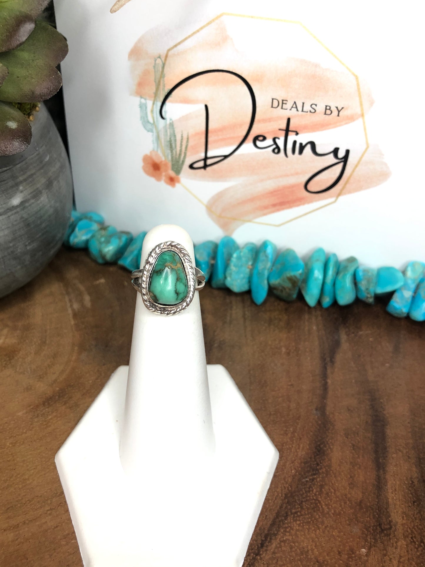 Vintage Sterling Silver Turquoise Ring