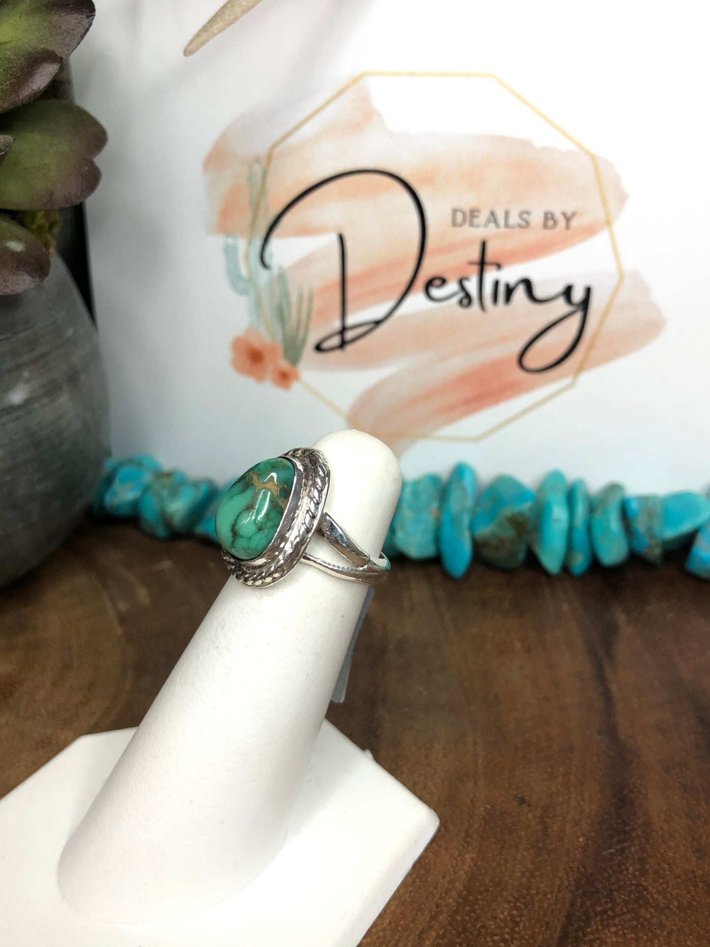 Vintage Sterling Silver Turquoise Ring