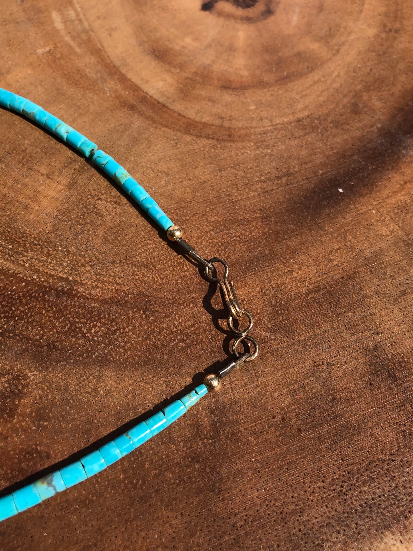Sterling Silver Turquoise, Coral, Black onyx, and GF Bead Necklace