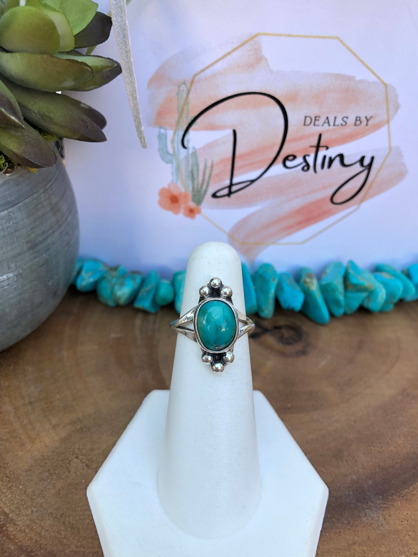 Sterling Silver and Turquoise Ring