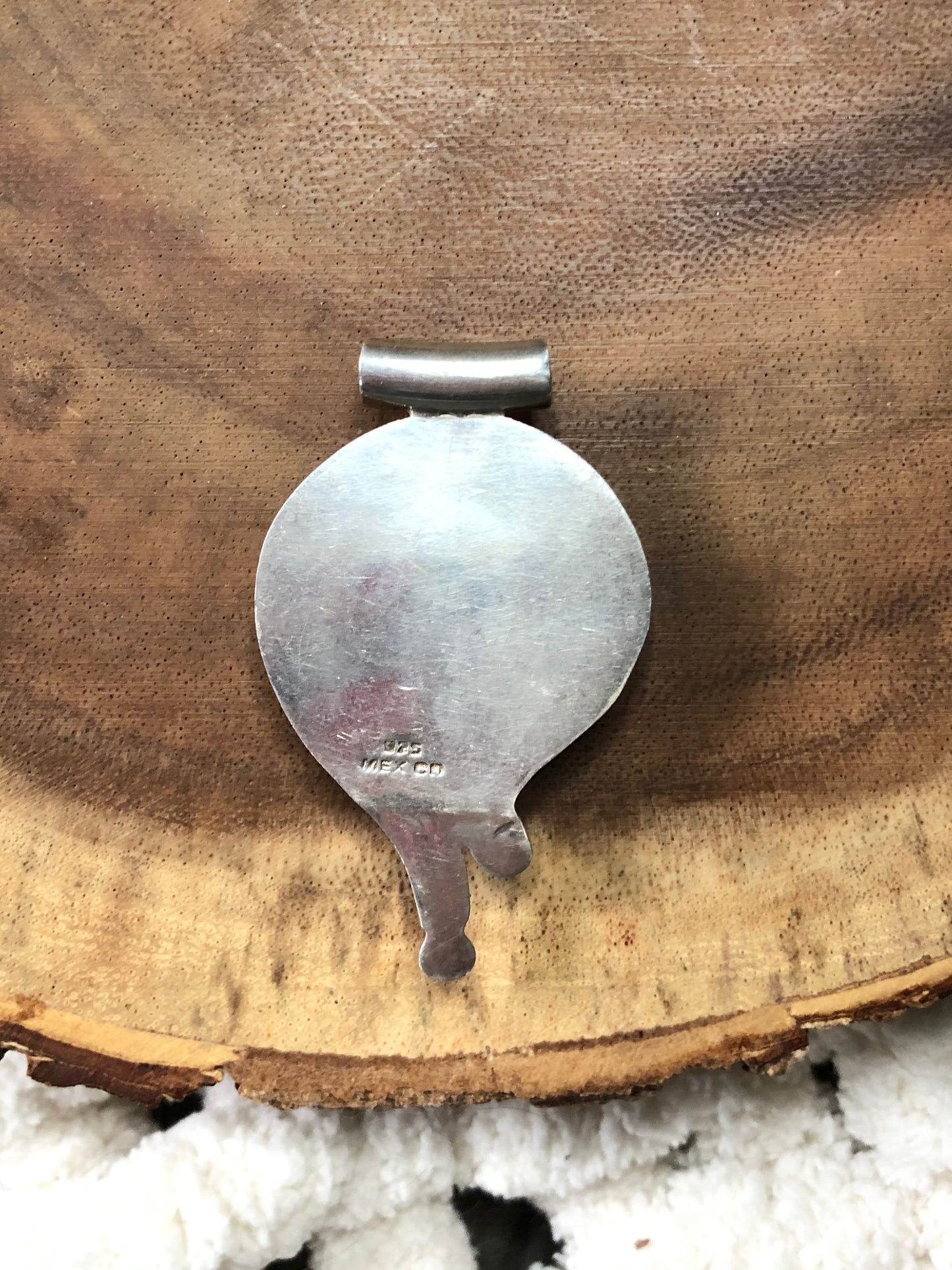 Vintage Sterling Silver Turquoise Pendant