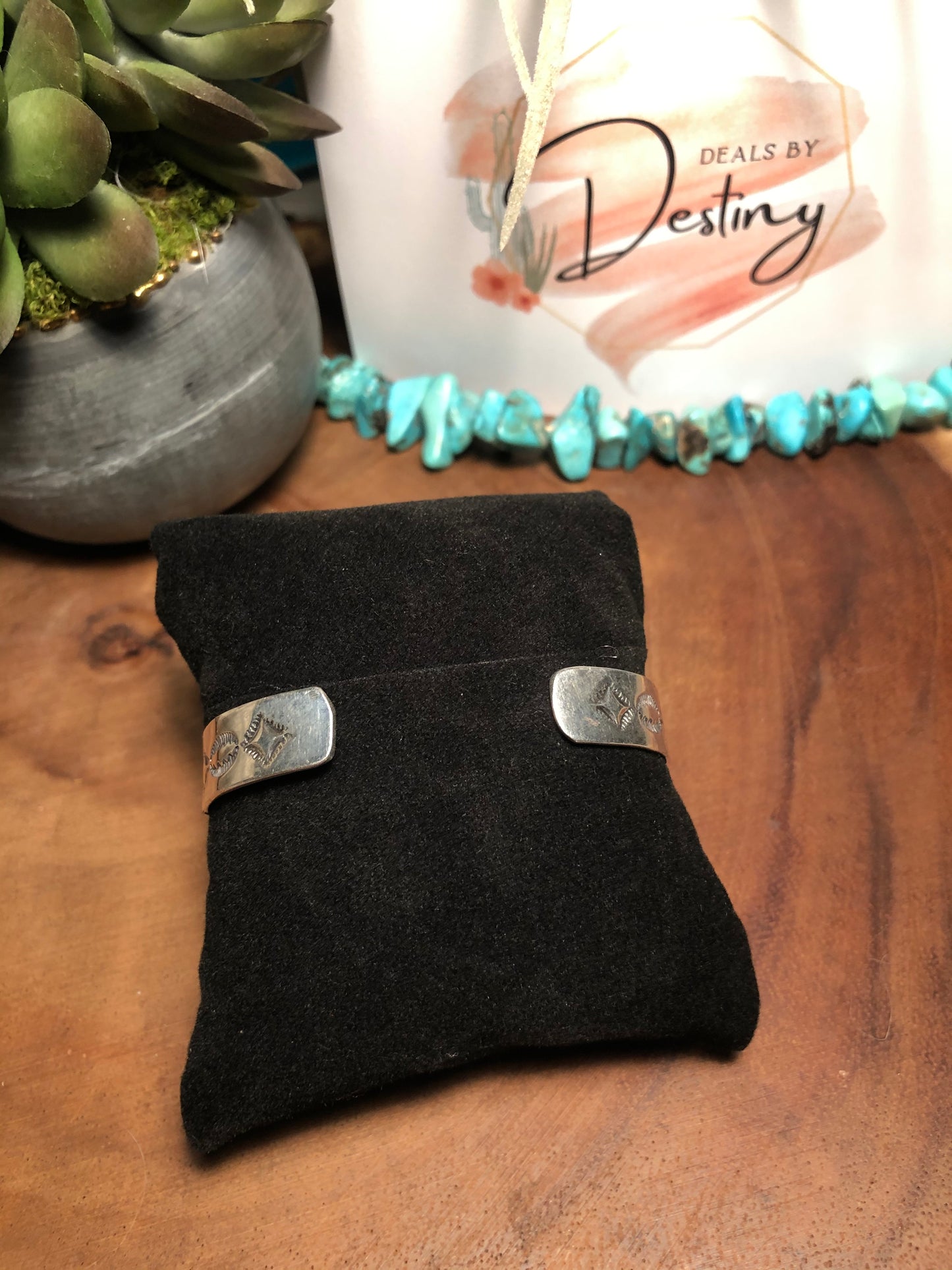 Sterling Silver Multi-Stone Cuff Bracelet
