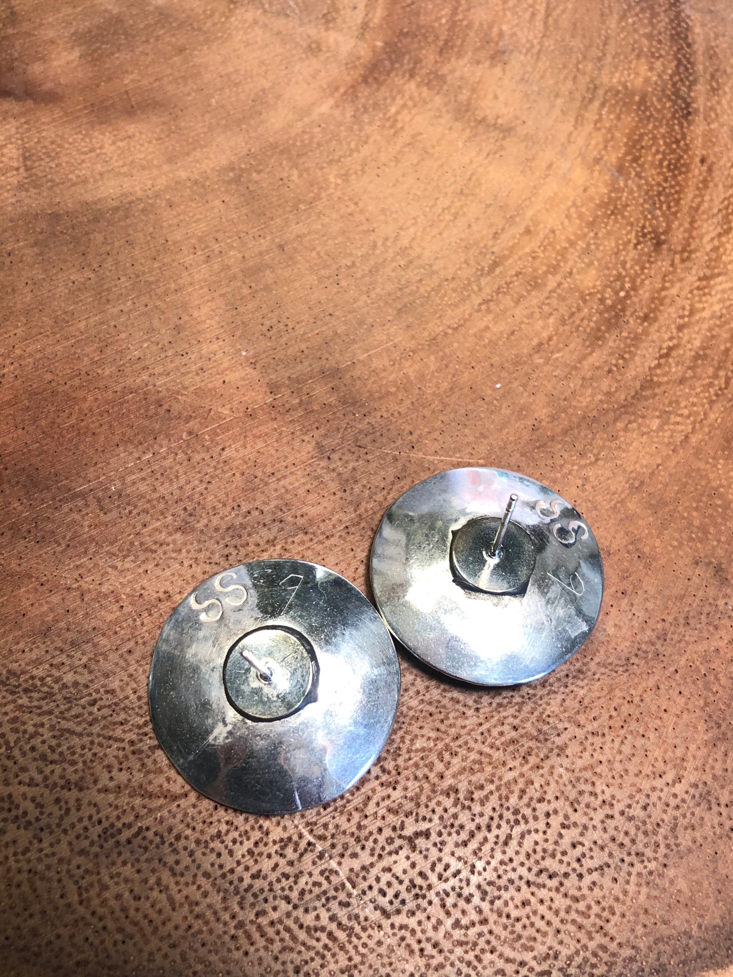 Sterling and Turquoise Tribal Stud Earrings