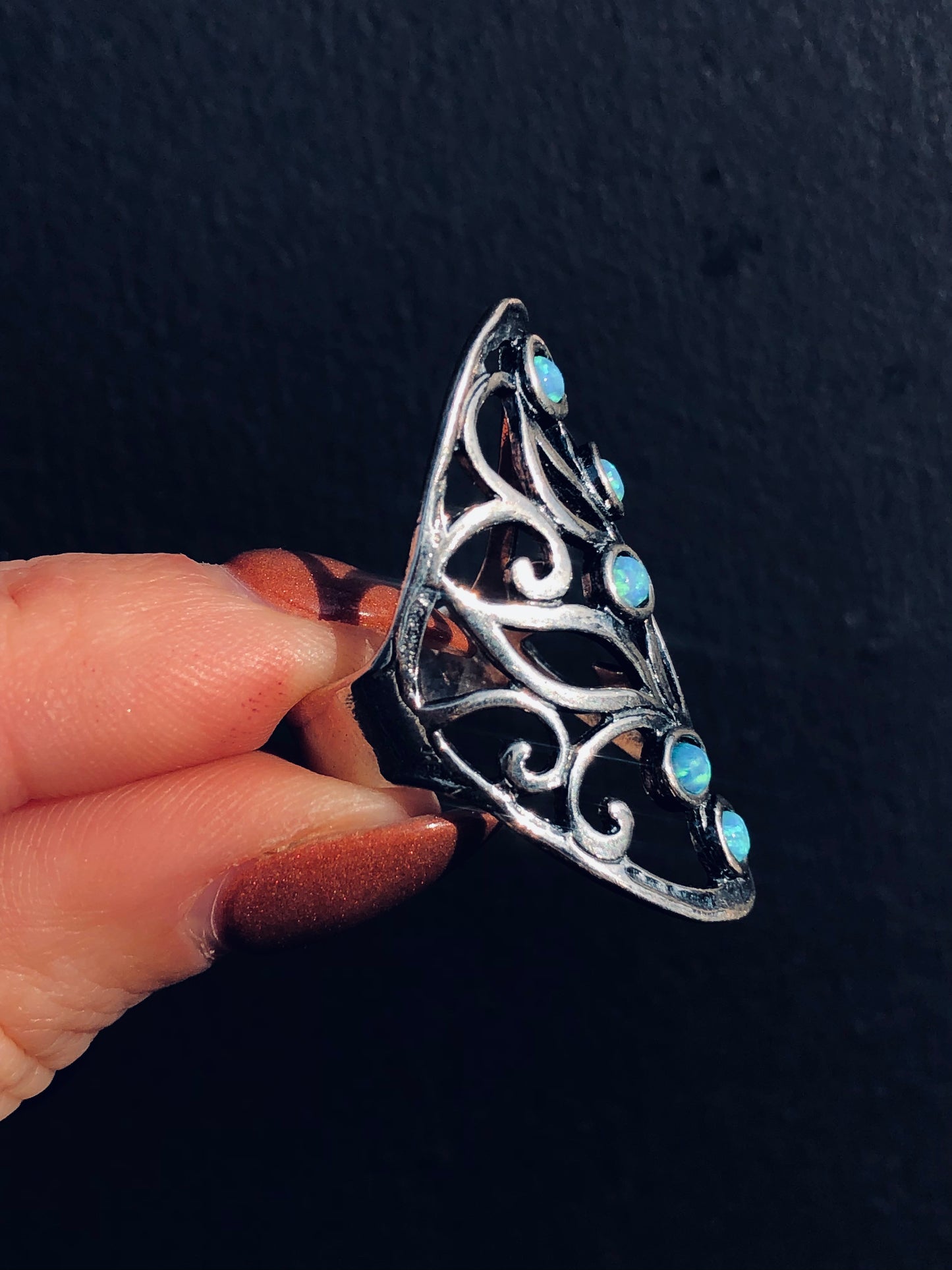 Sterling Opal Ring