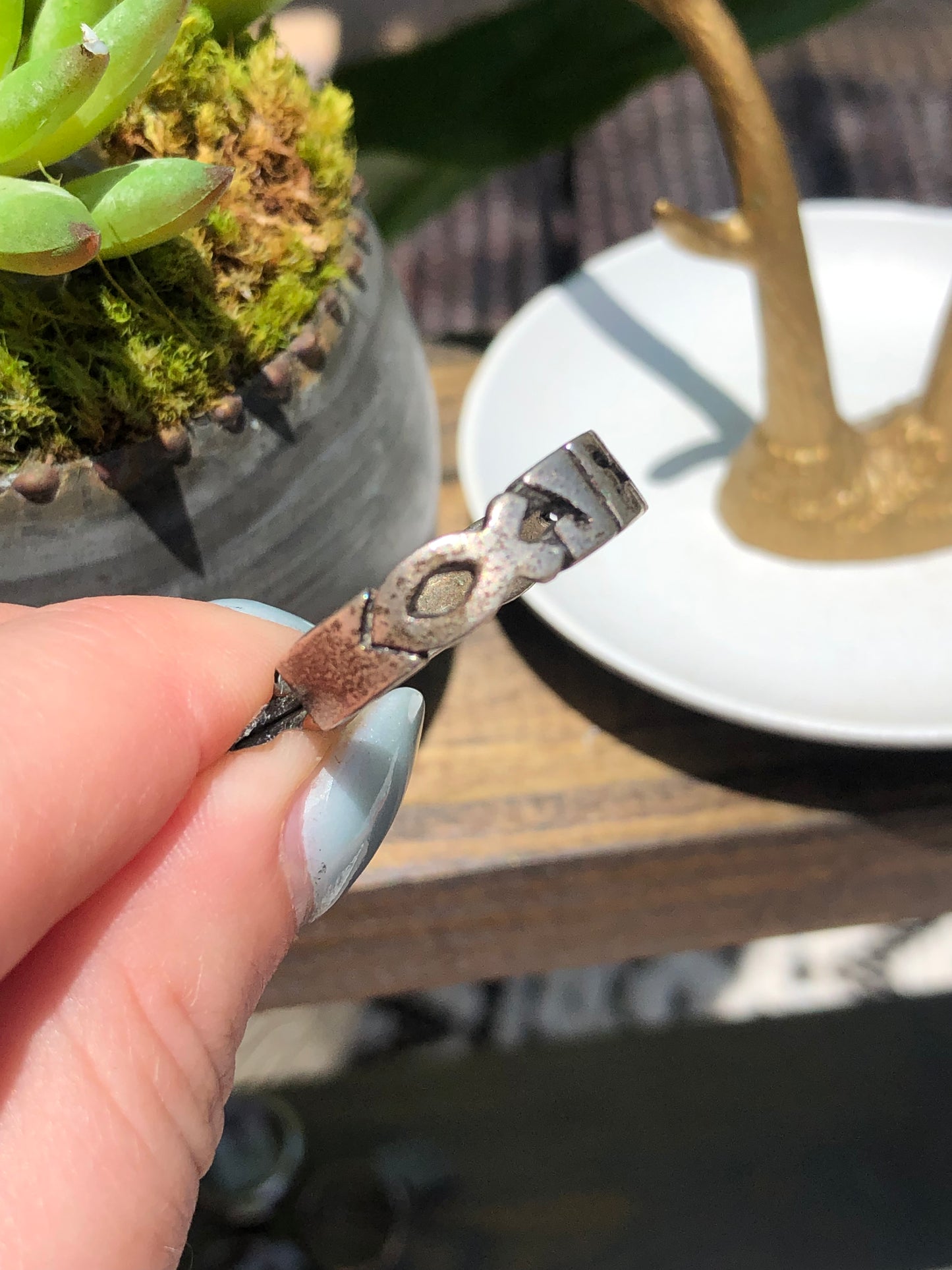 Sterling Jesus Ring