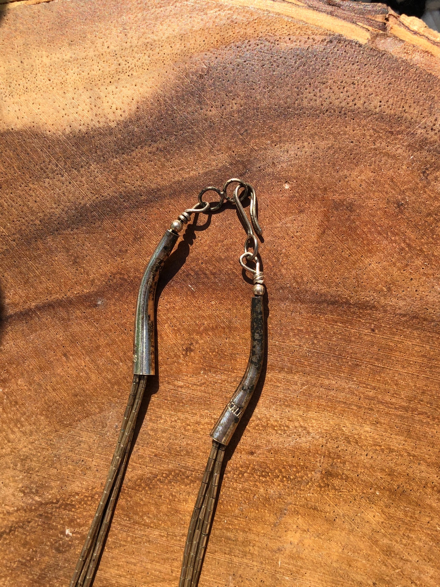 Vintage Liquid Silver Turquoise Layering Necklace