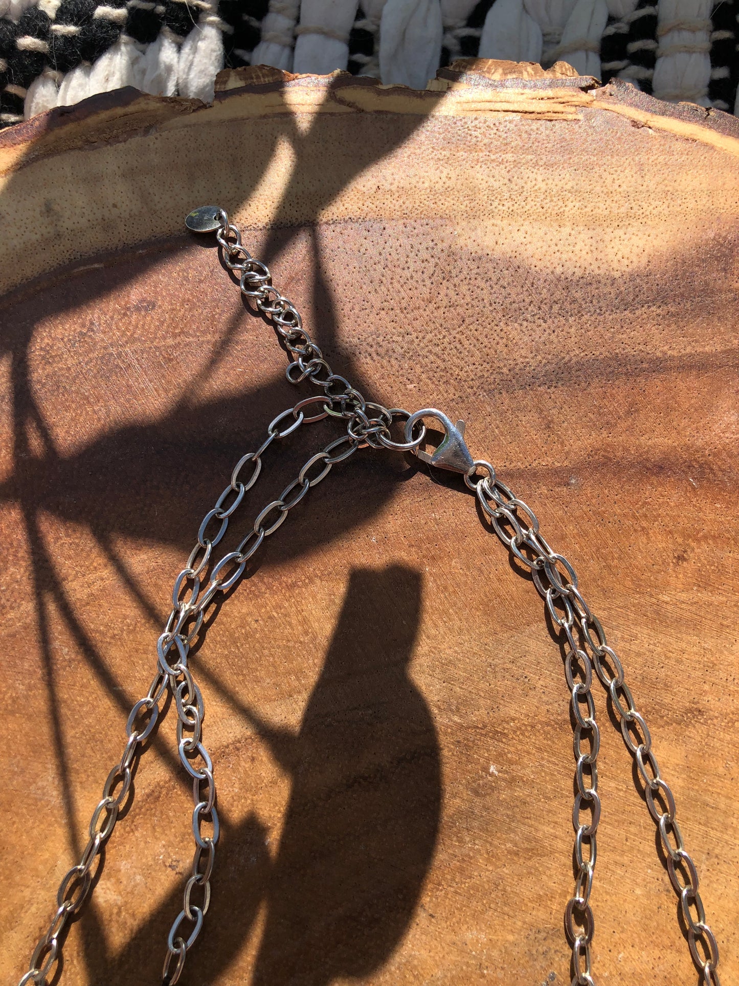 Silver Turquoise and Quartz Layered Necklace