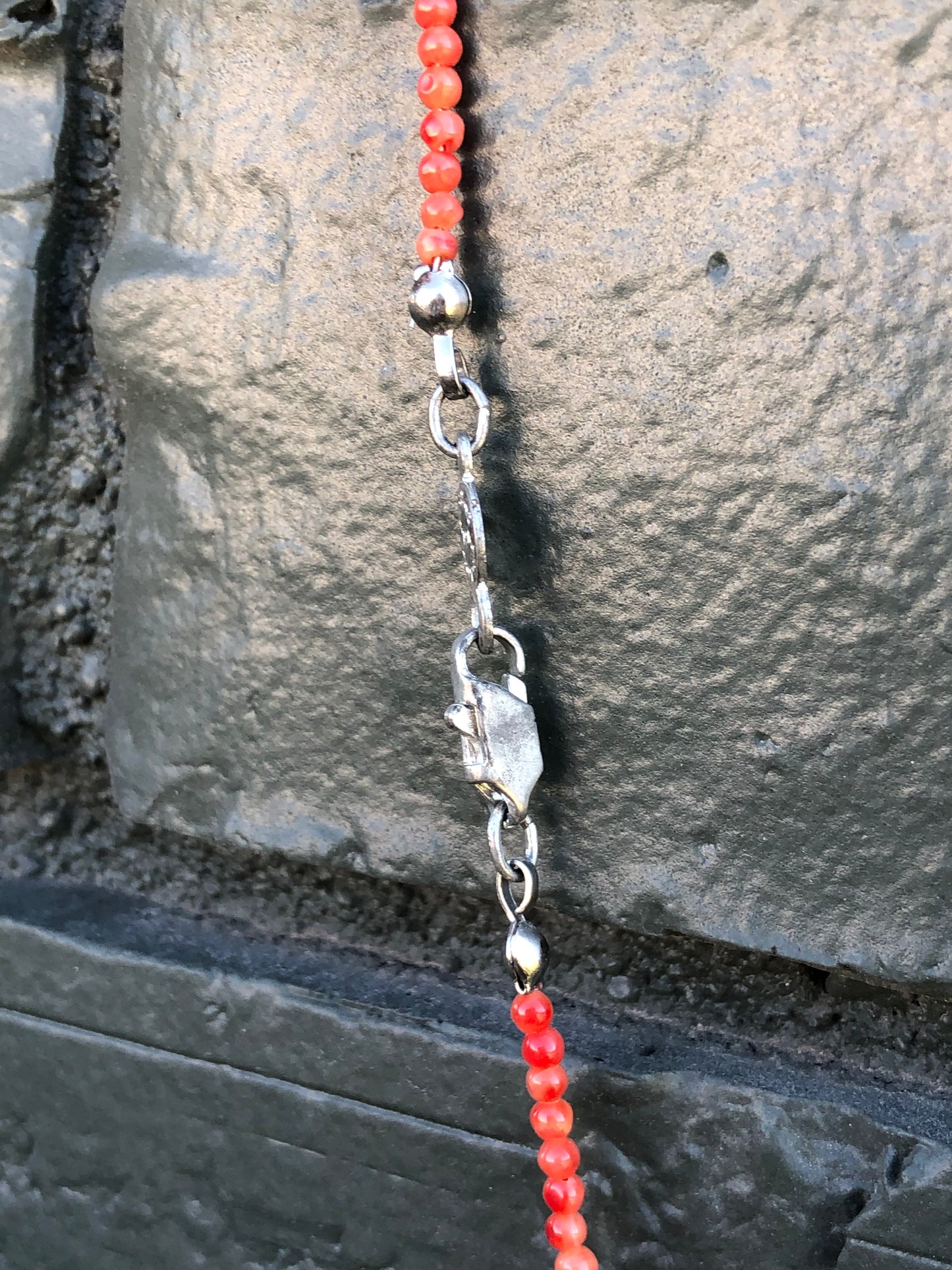 Coral + Turquoise Bead Necklace