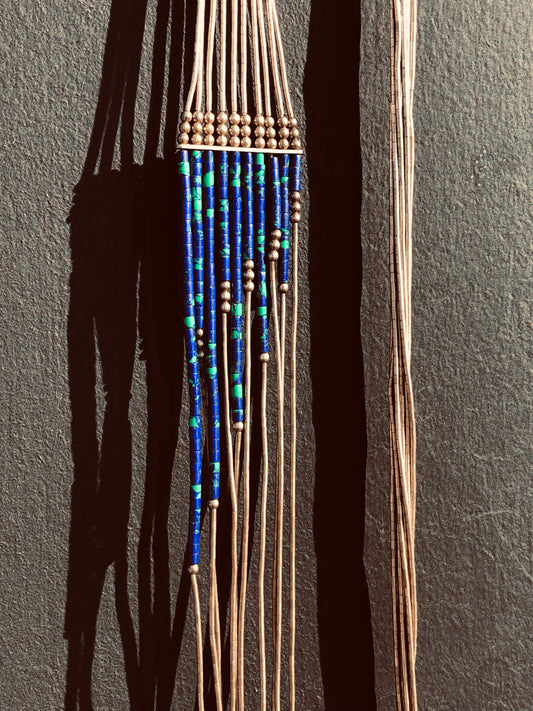 Sterling Liquid Silver Blue Lapis Necklace