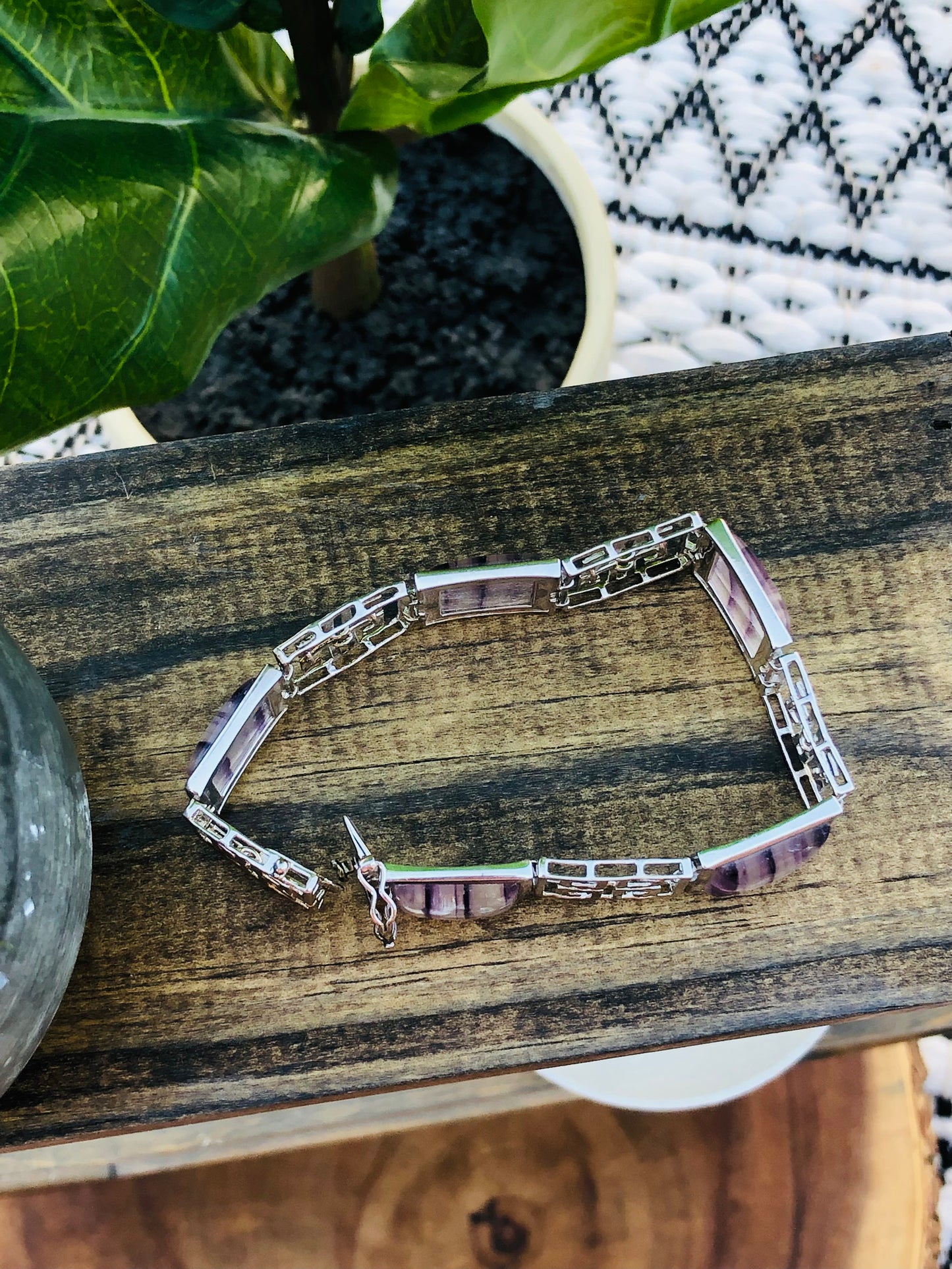 Sterling Purple Quartz Bracelet