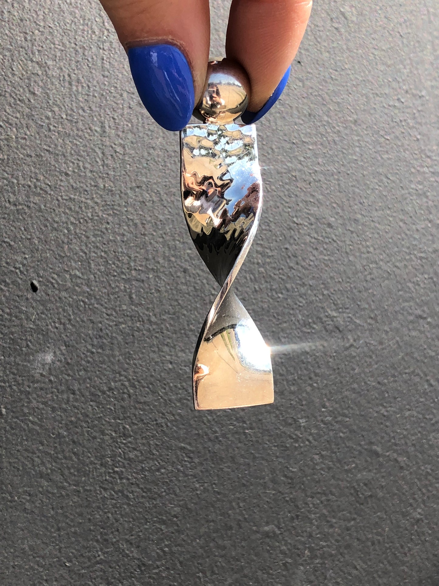 Sterling Twist Pendant
