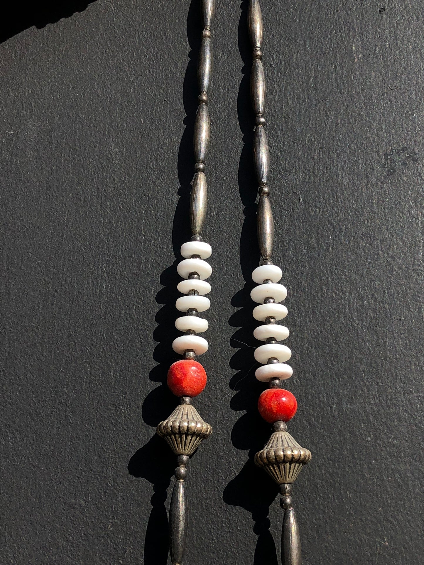 Old Pawn Sterling Coral Necklace