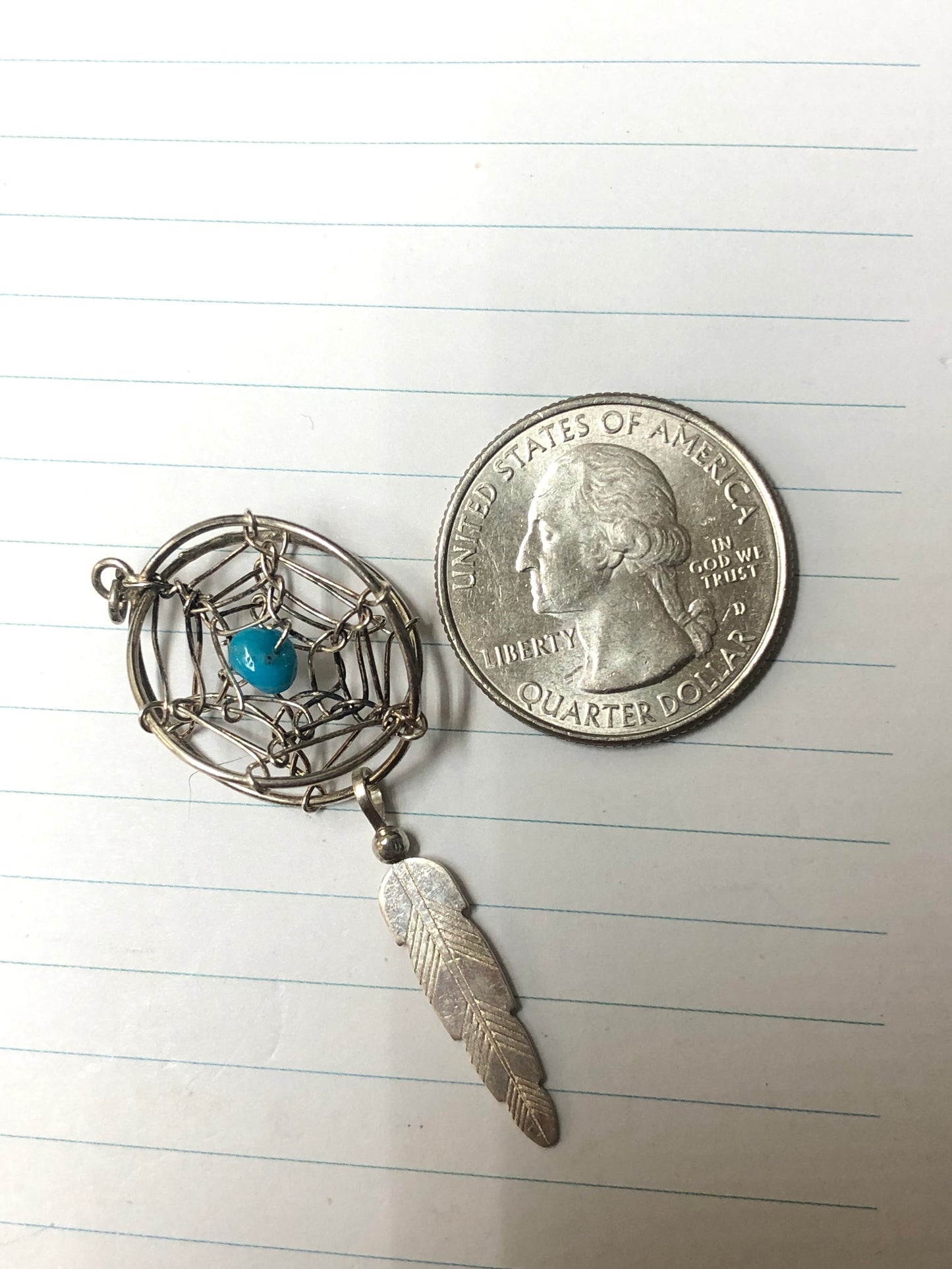 Sterling Dream Catcher Charm