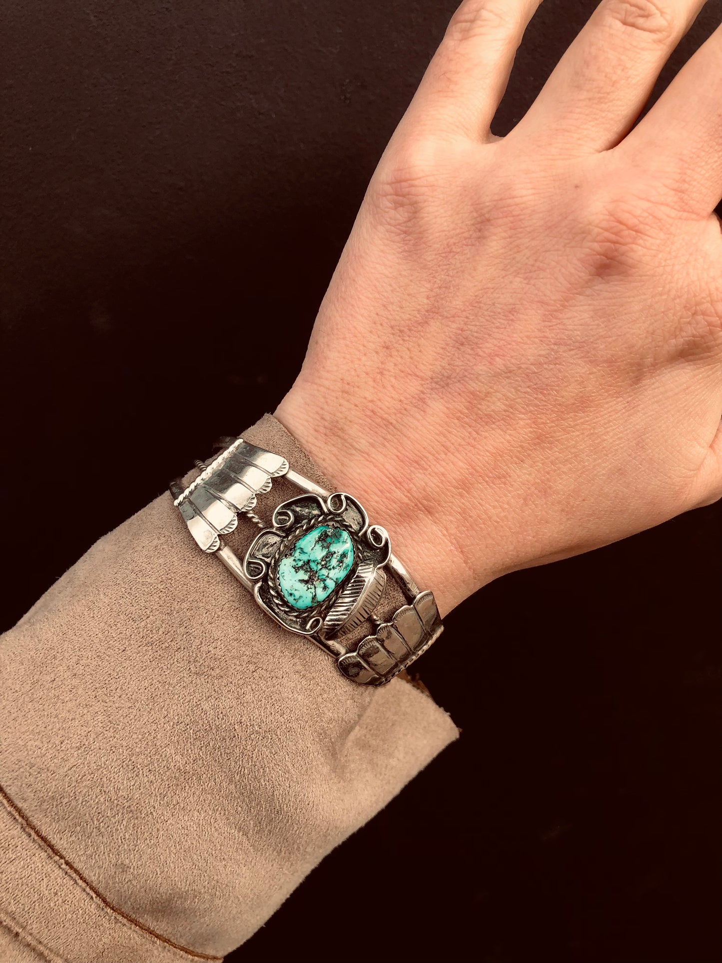 Sterling Turquoise Cuff Bracelet