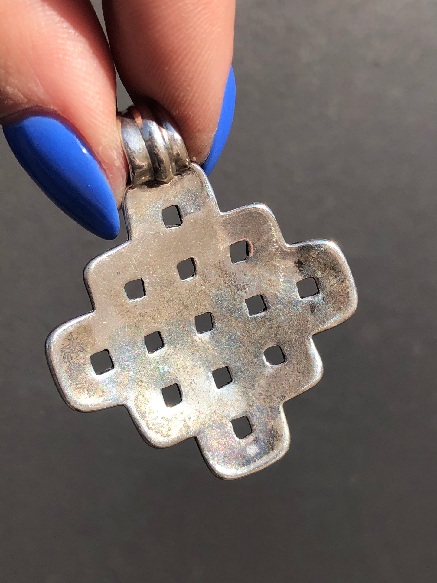 Sterling Criss-Cross Pendant