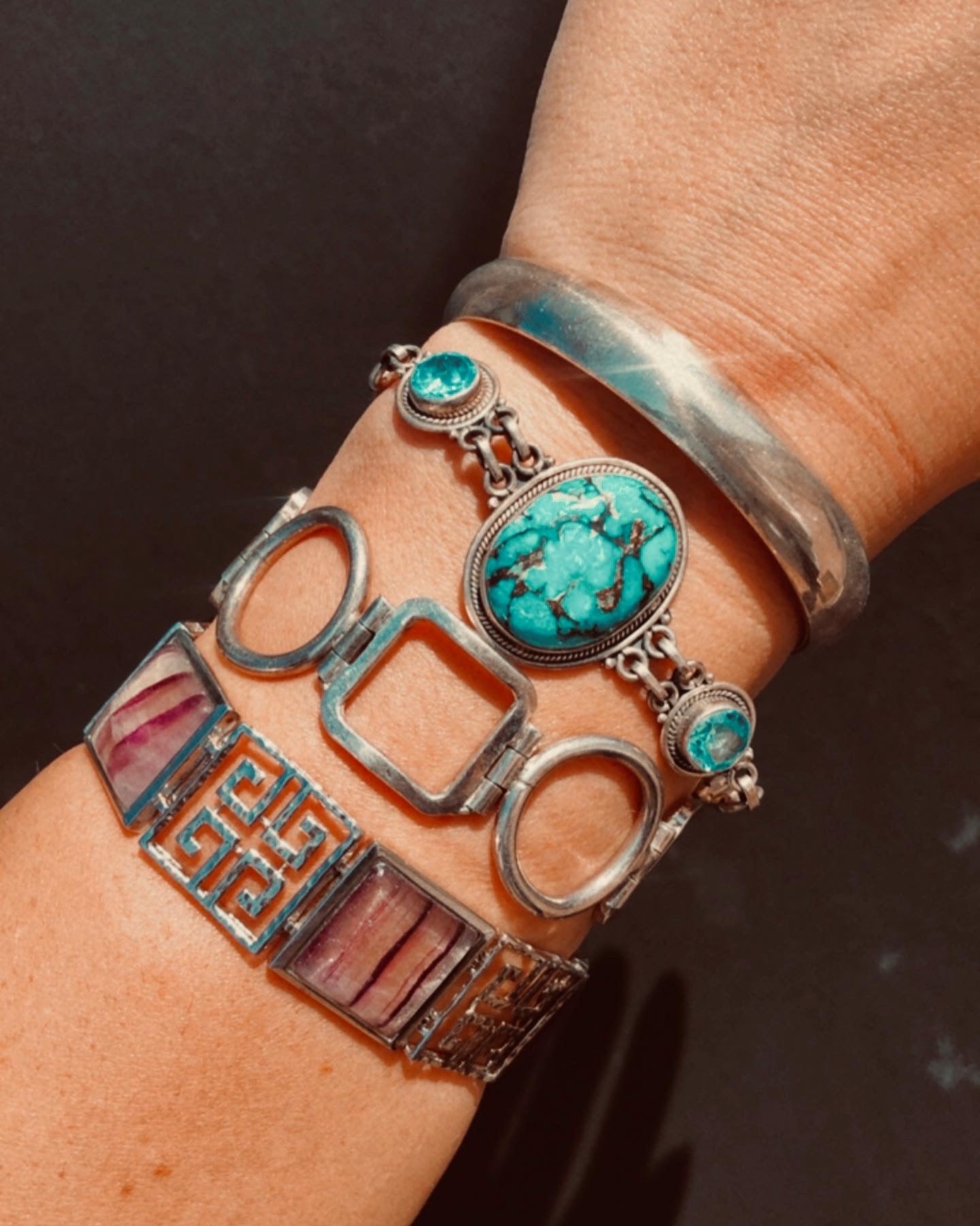 Sterling Purple Quartz Bracelet