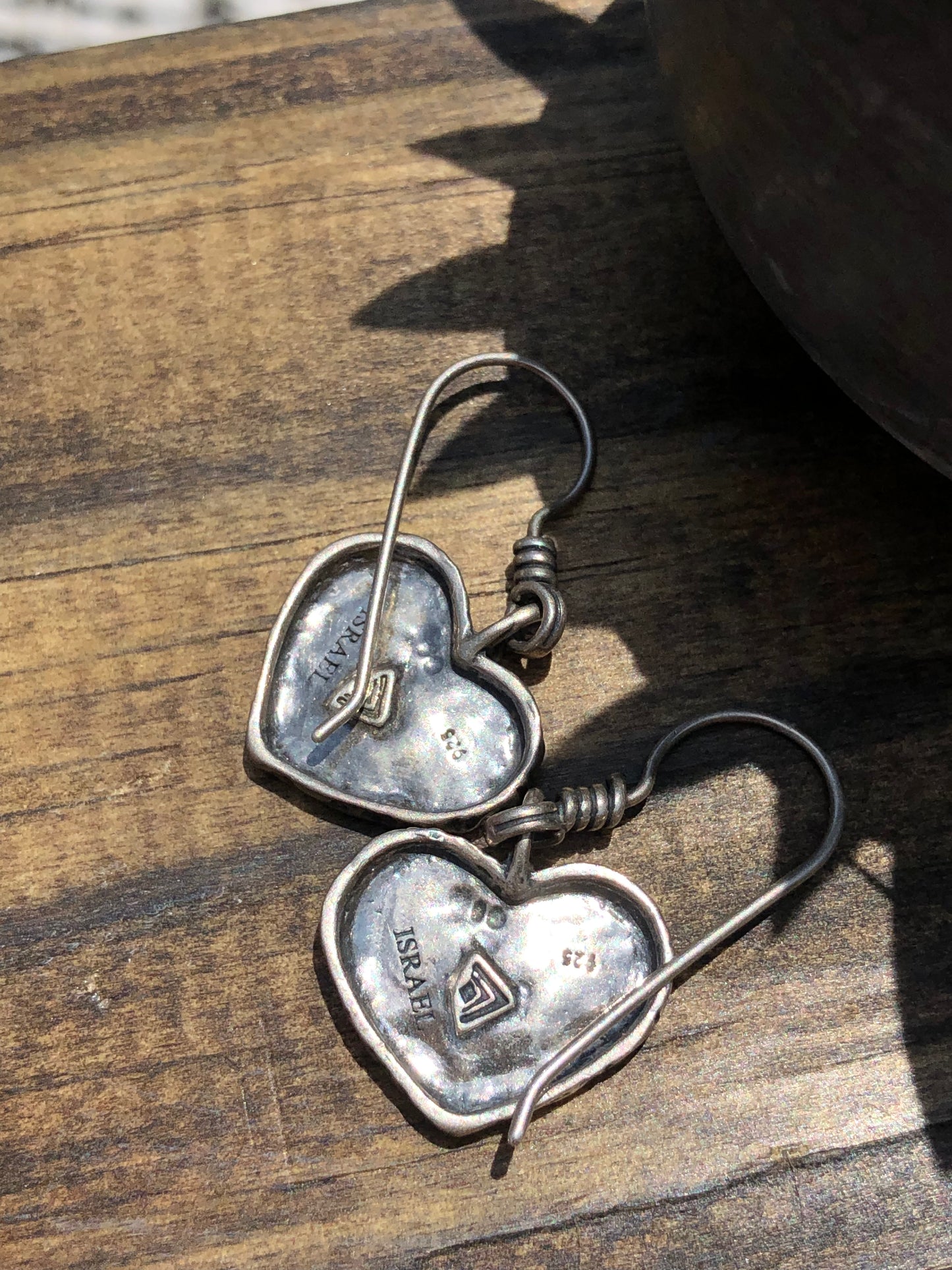 Sterling Heart Earrings