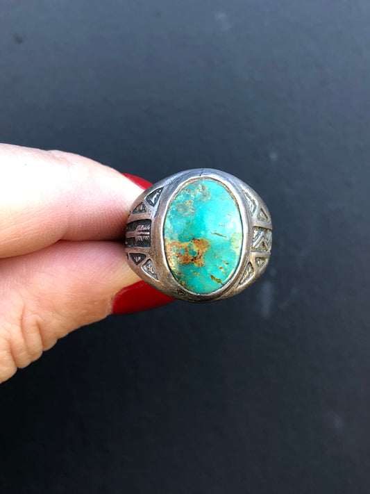 Sterling Turquoise Handmade Ring